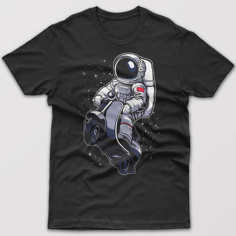astronaut-scooter-graphic-t-shirt