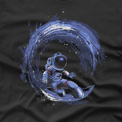 Astronaut Surfer - T-shirt