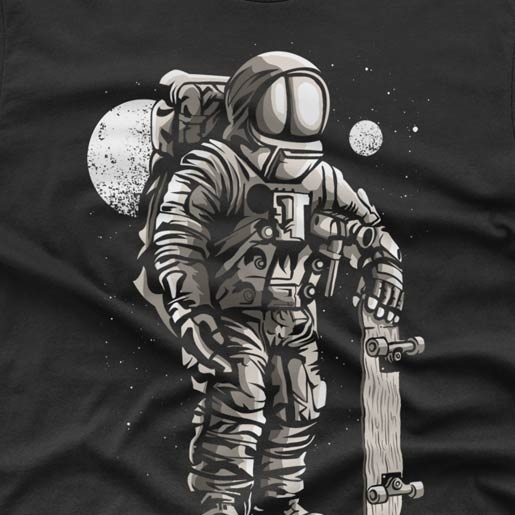 Astronaut Skater - T-shirt
