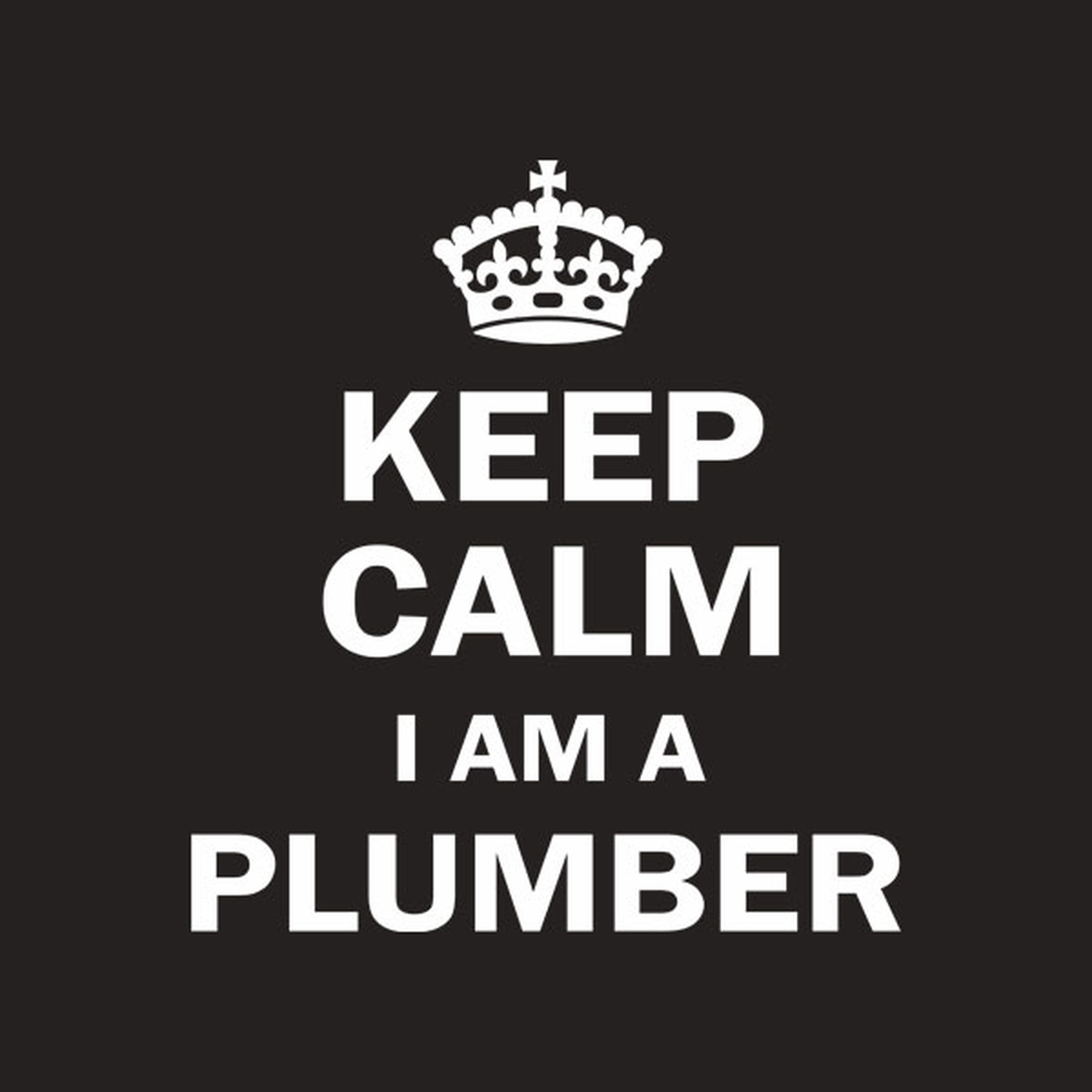 Keep calm. I am a plumber - T-shirt