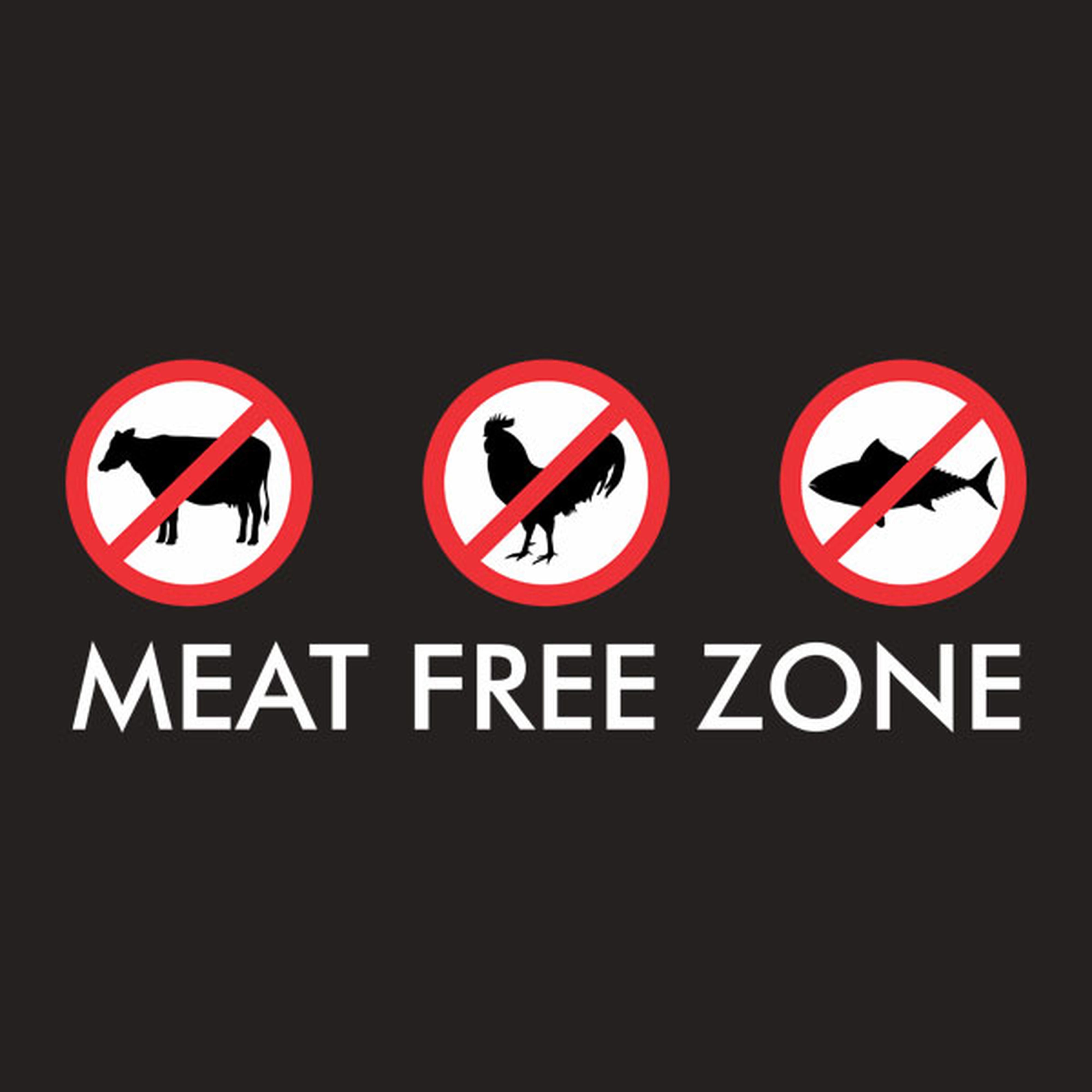 Meat free zone - T-shirt