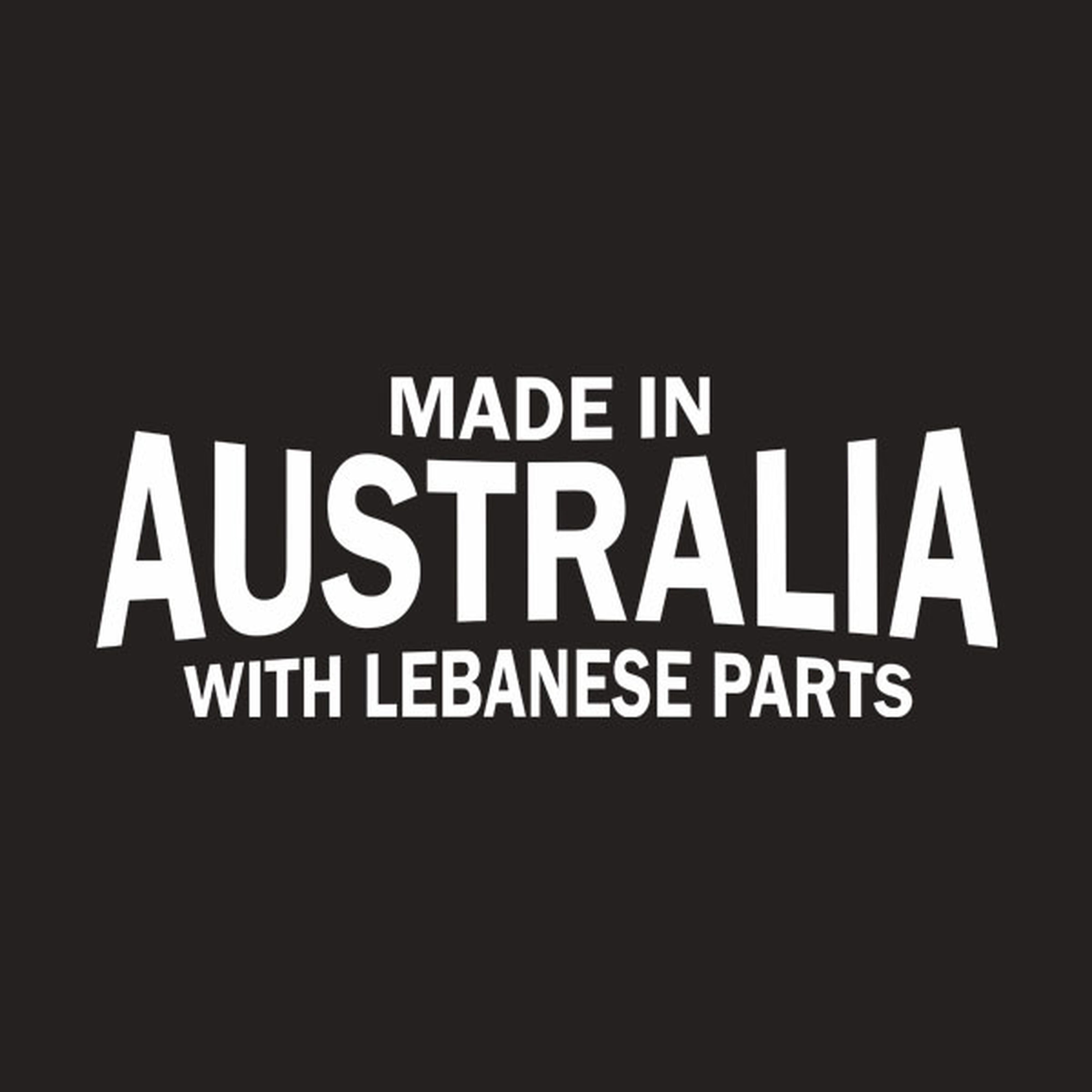Made in Australia with Lebanese parts - T-shirt