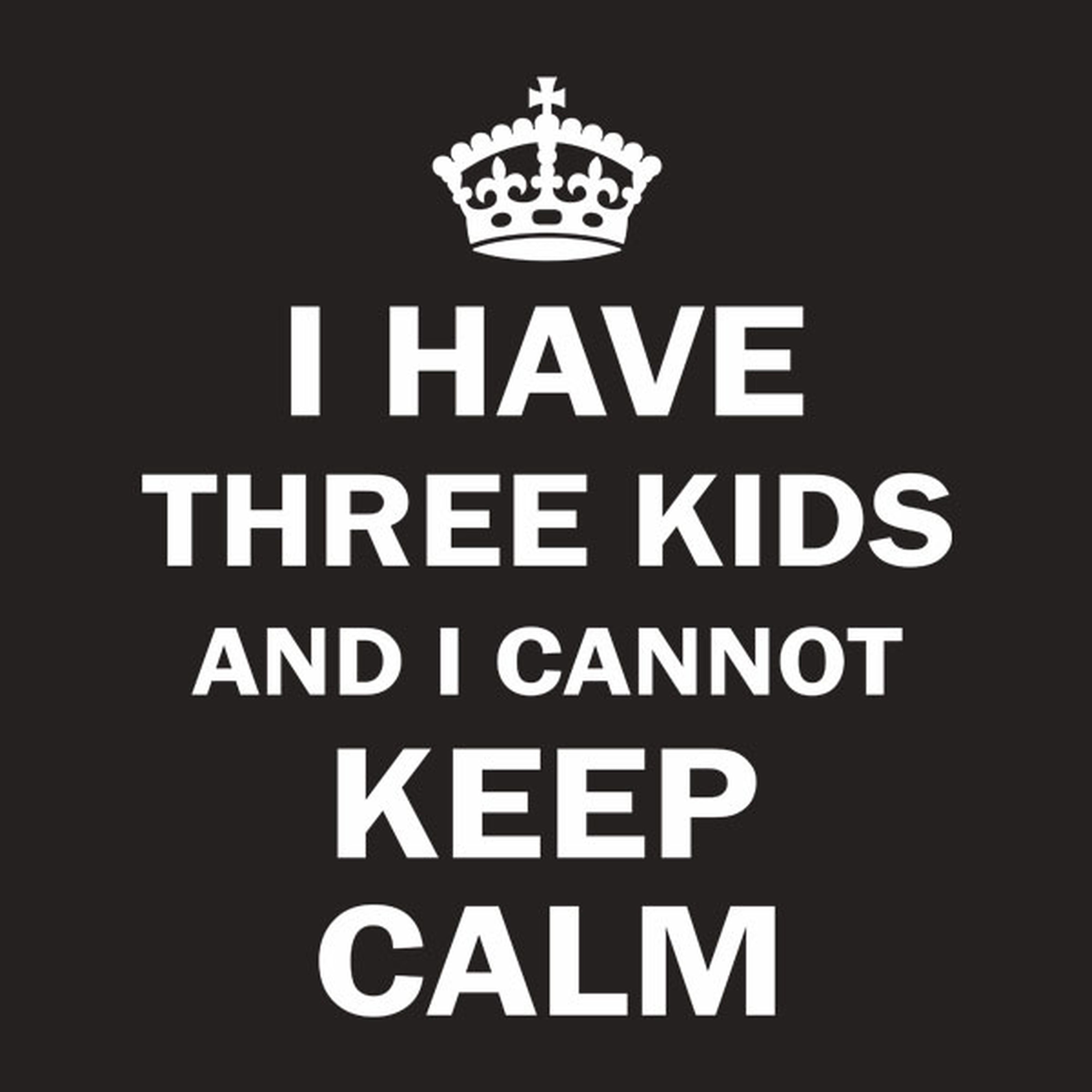 I have 3 kids and I cannot keep calm - T-shirt