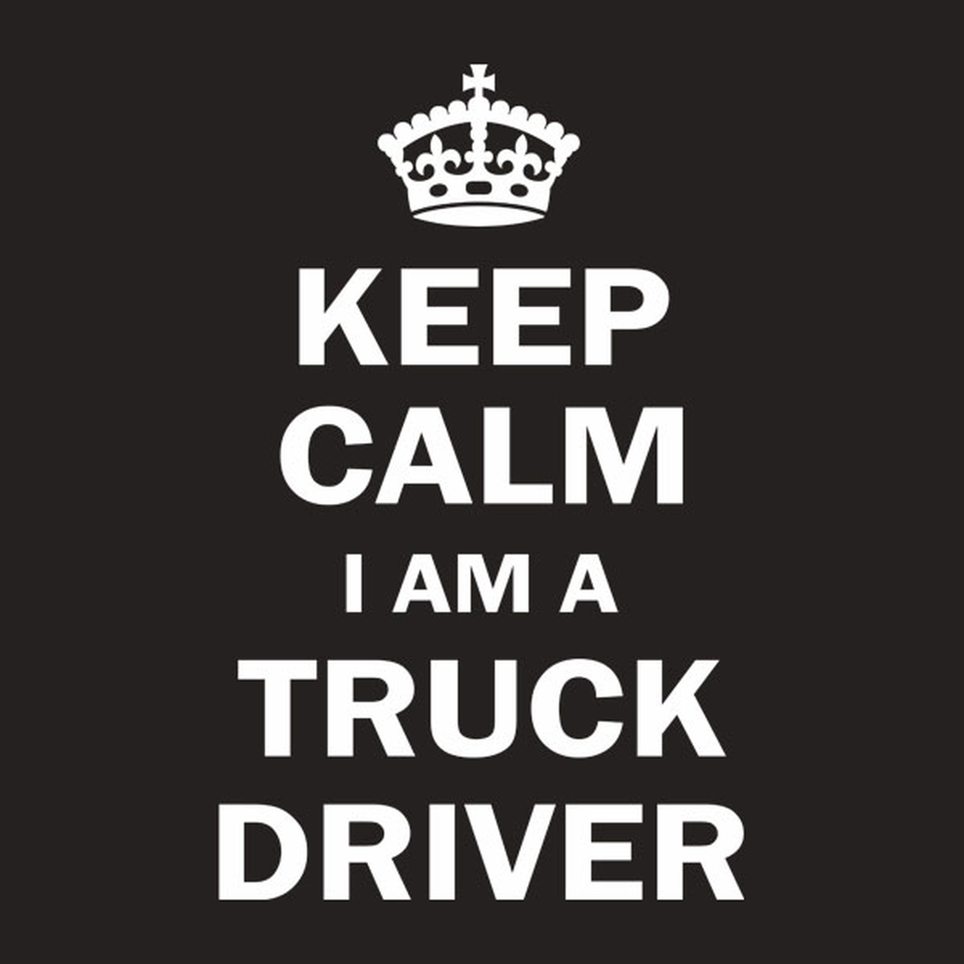 Keep calm I am a truck driver - T-shirt