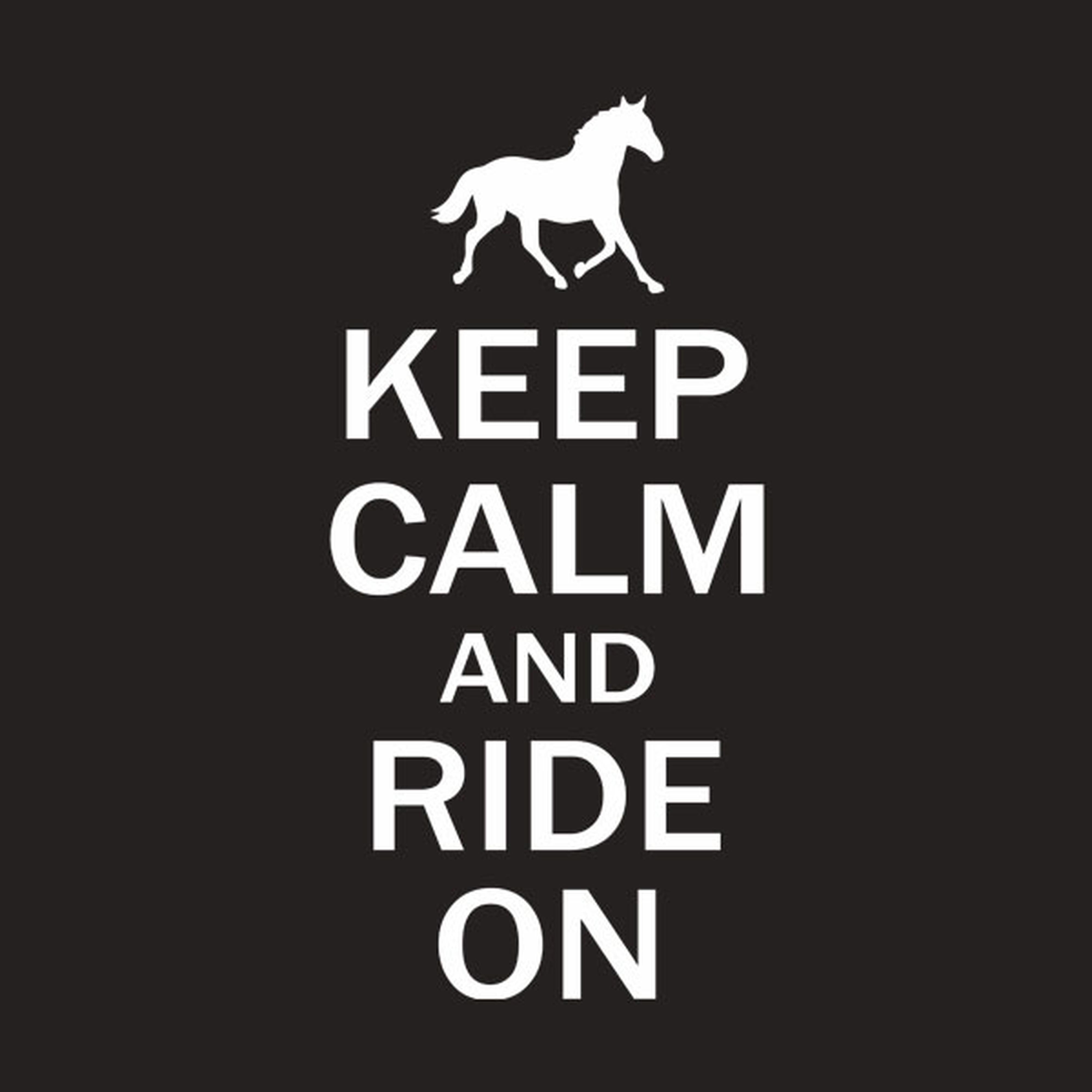 Keep calm and ride on - T-shirt