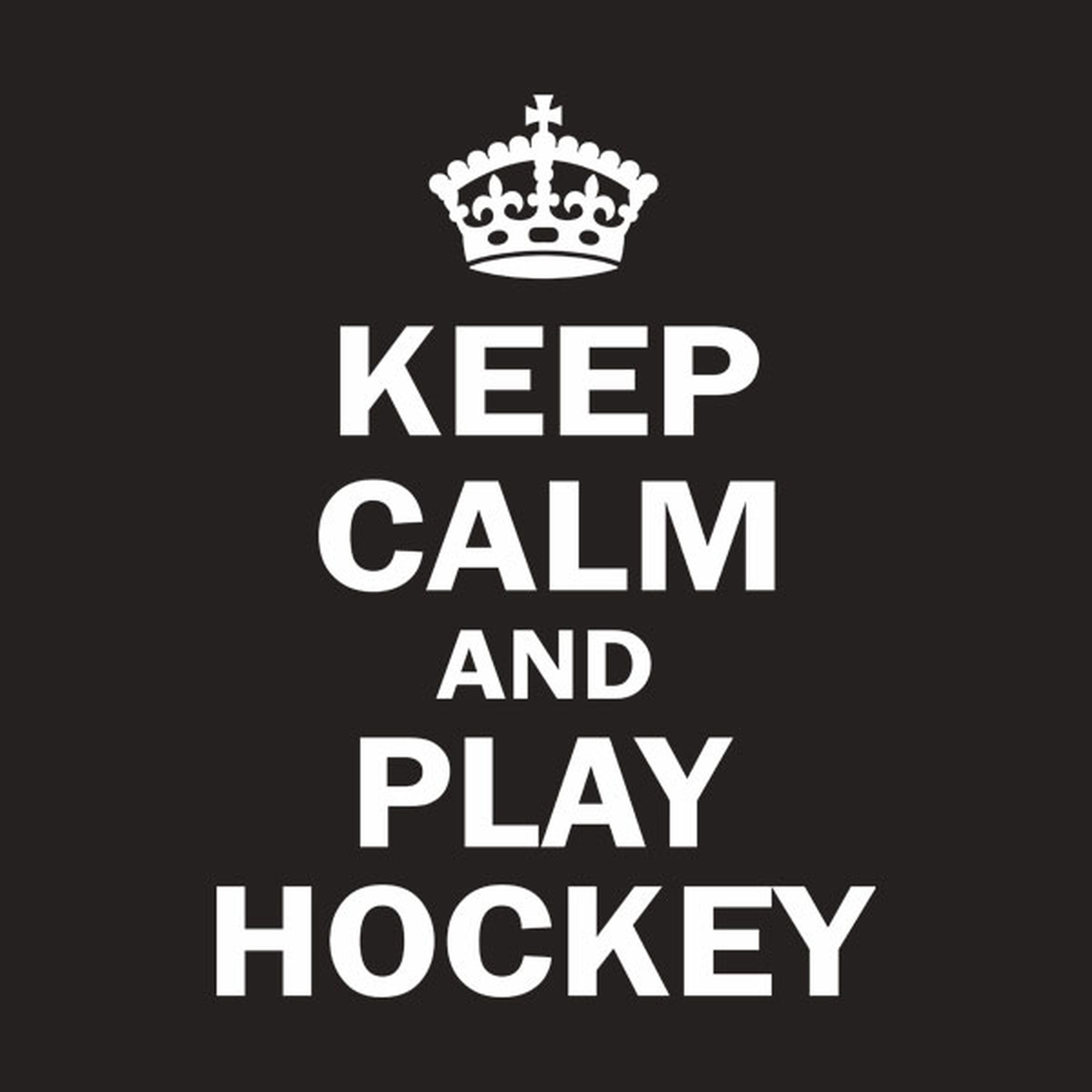 Keep calm and play hockey - T-shirt