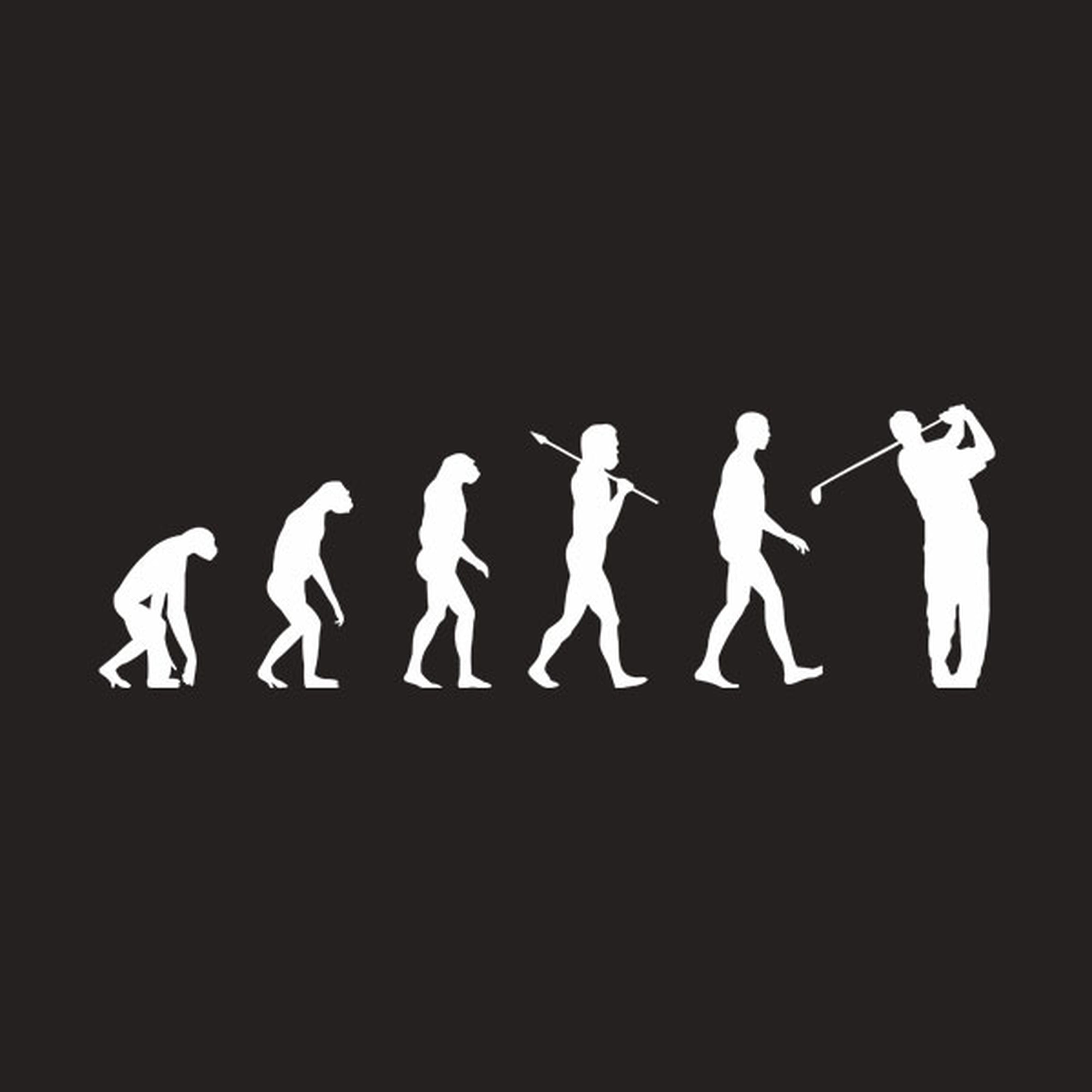 Evolution of Golfer T-shirt
