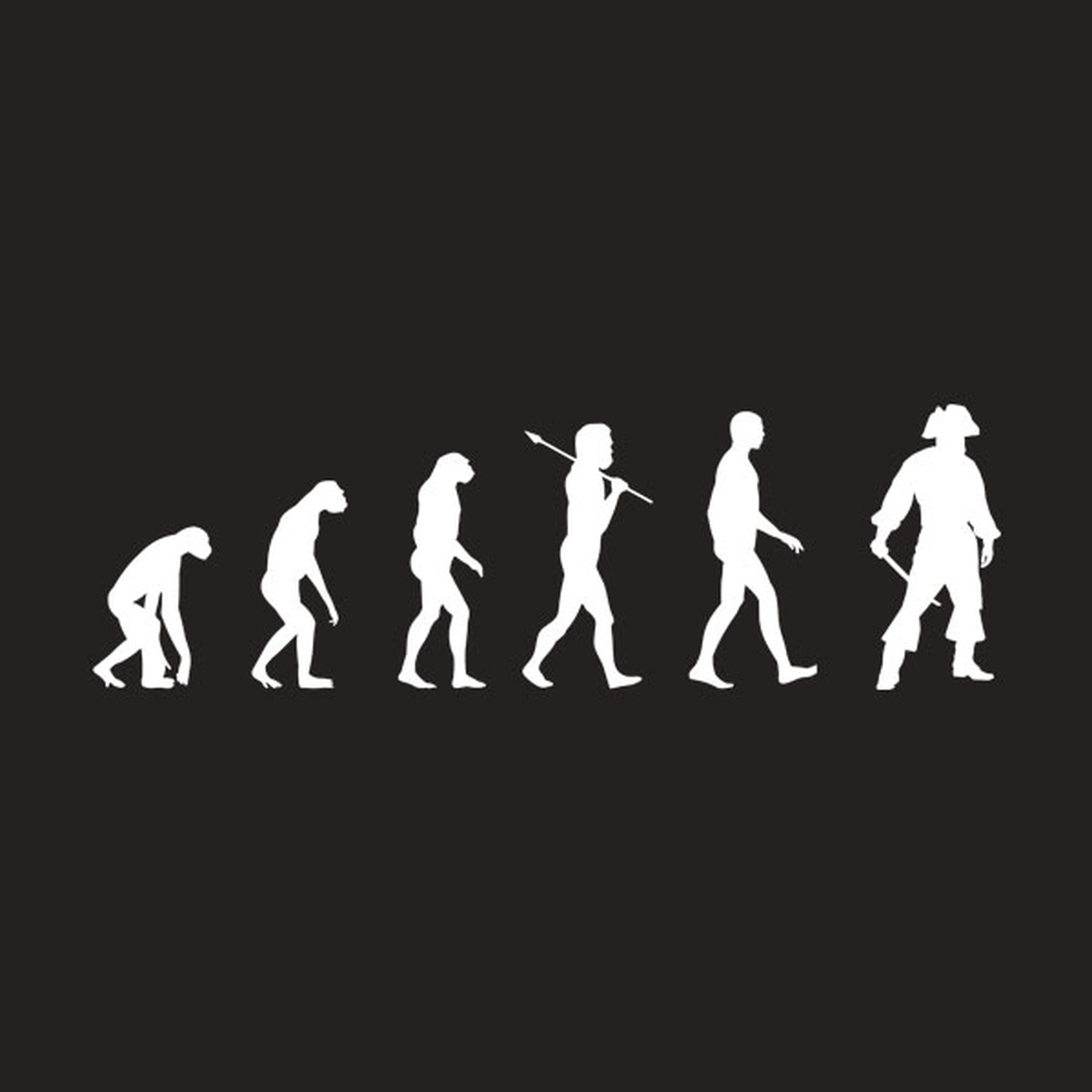Evolution of Pirate T-shirt