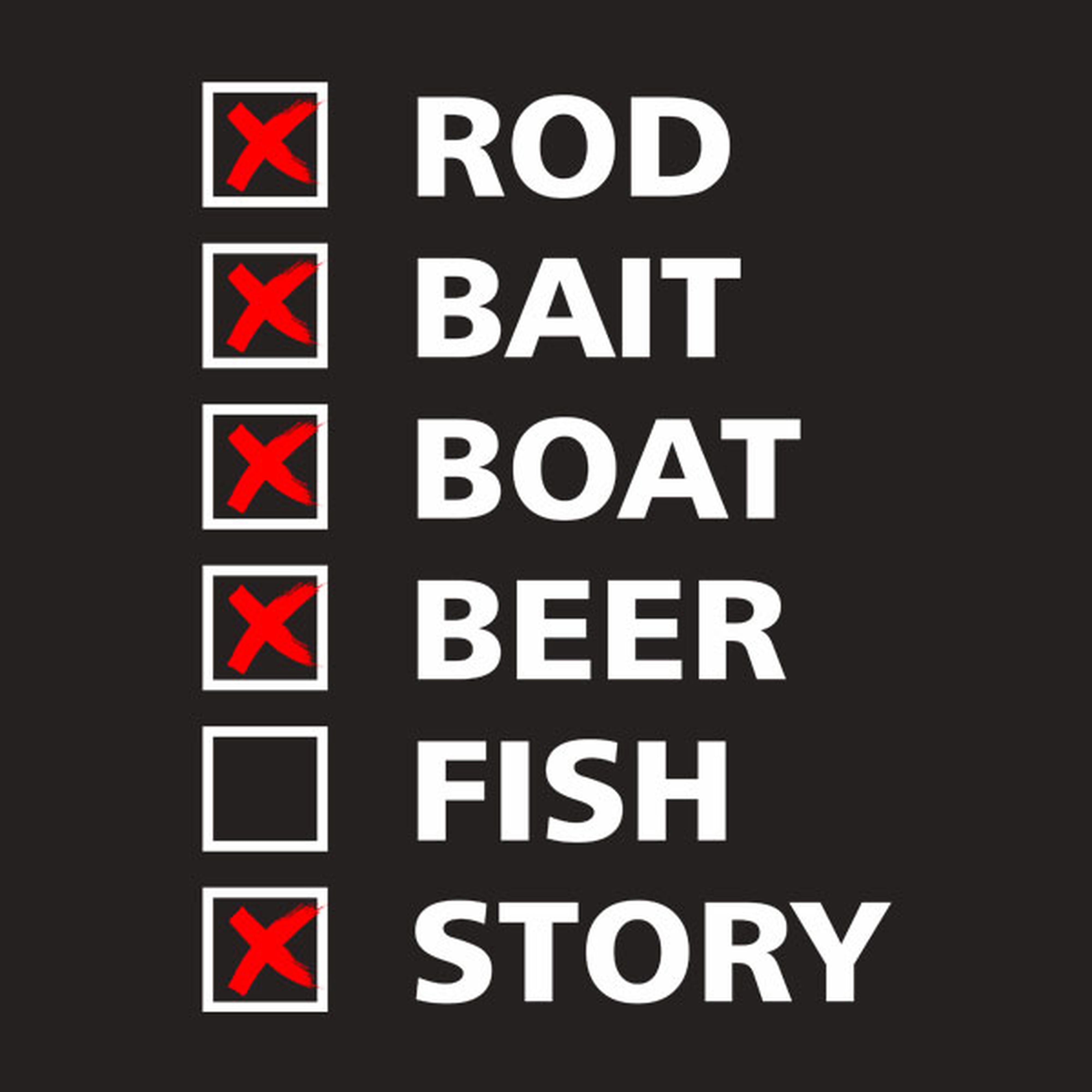 Fishing checklist - T-shirt