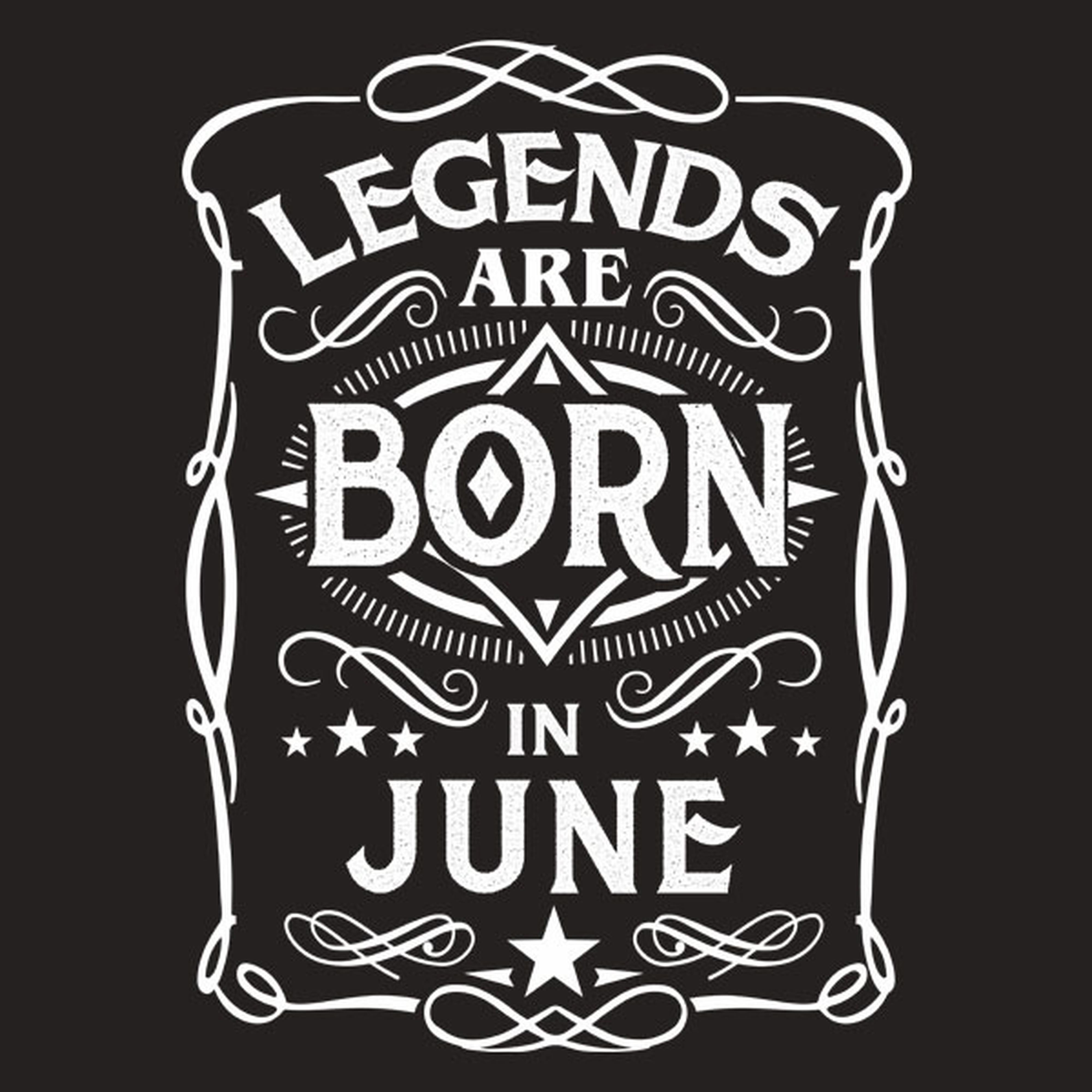 Legends are born in June - T-shirt