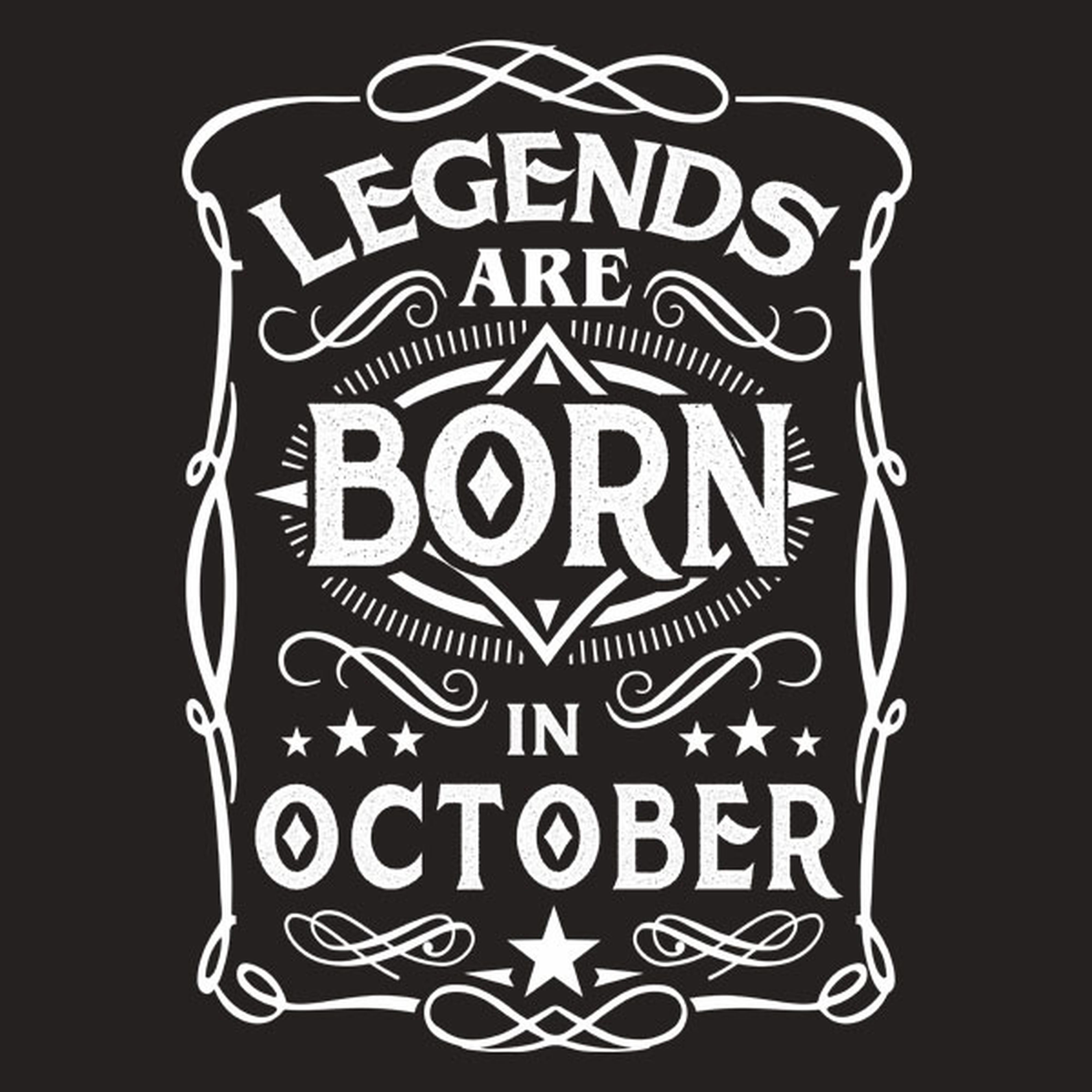 Legends are born in October - T-shirt