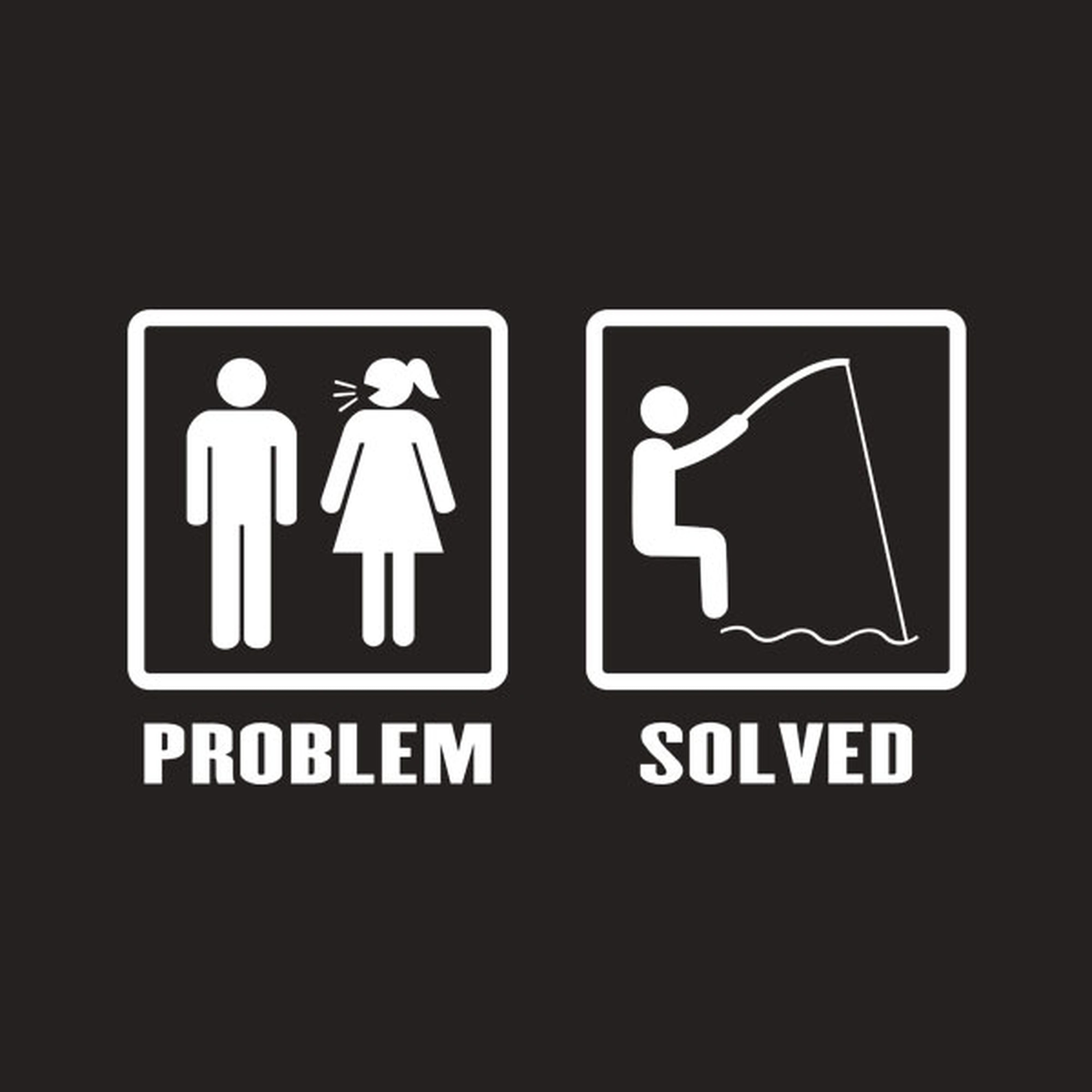 Problem - Solved (Fishing) - T-shirt