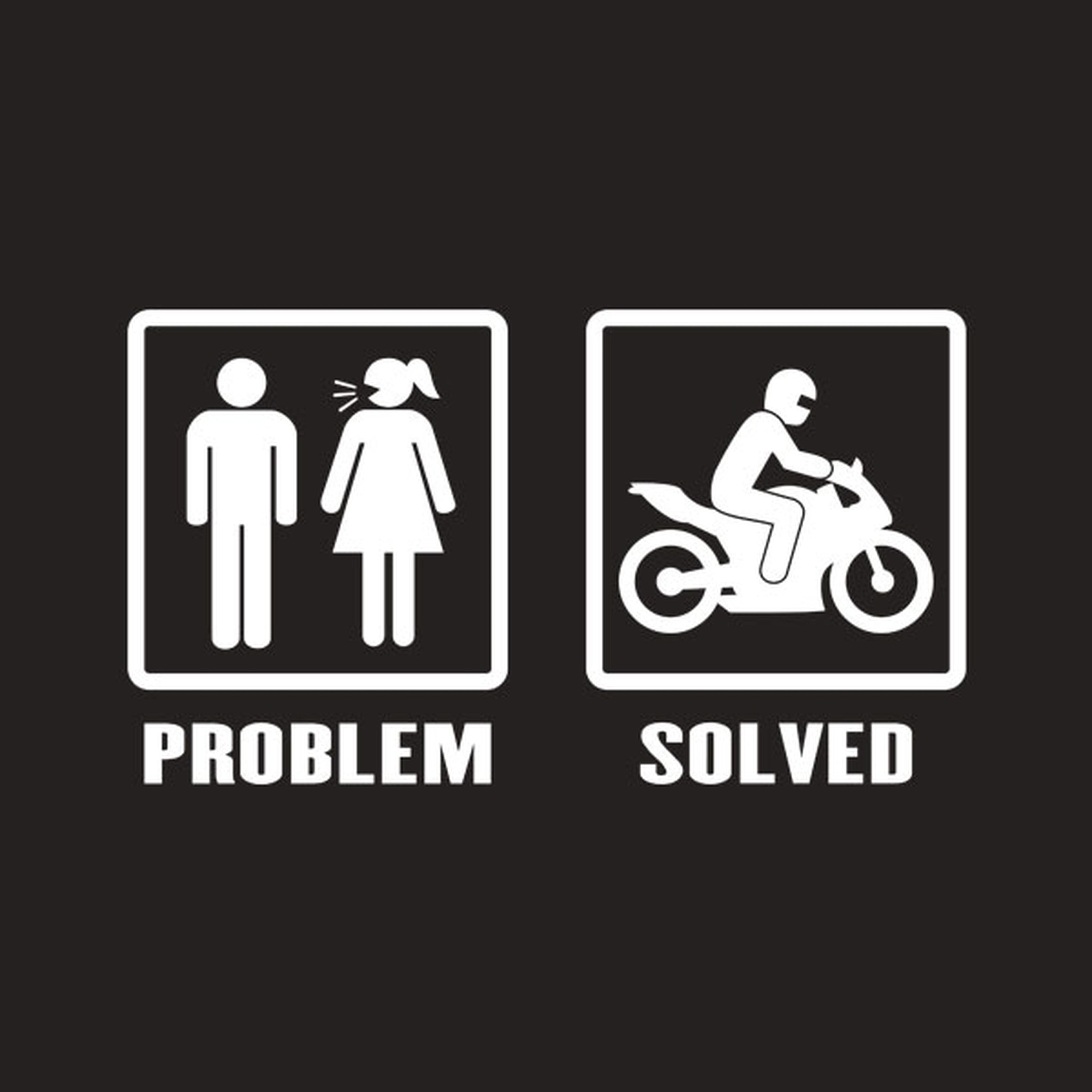 Problem - Solved (Motorbike) - T-shirt