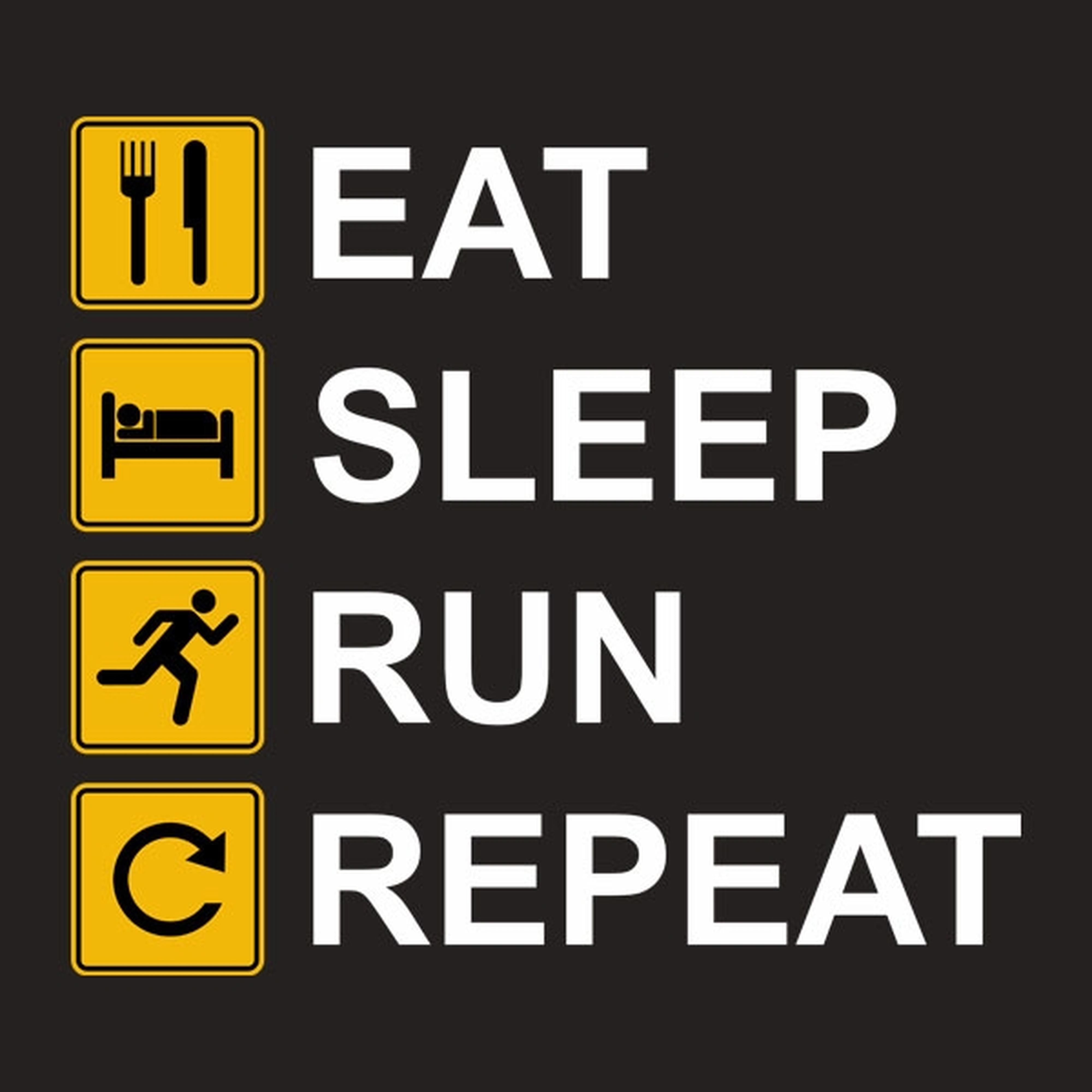 Eat Sleep Run Repeat - T-shirt