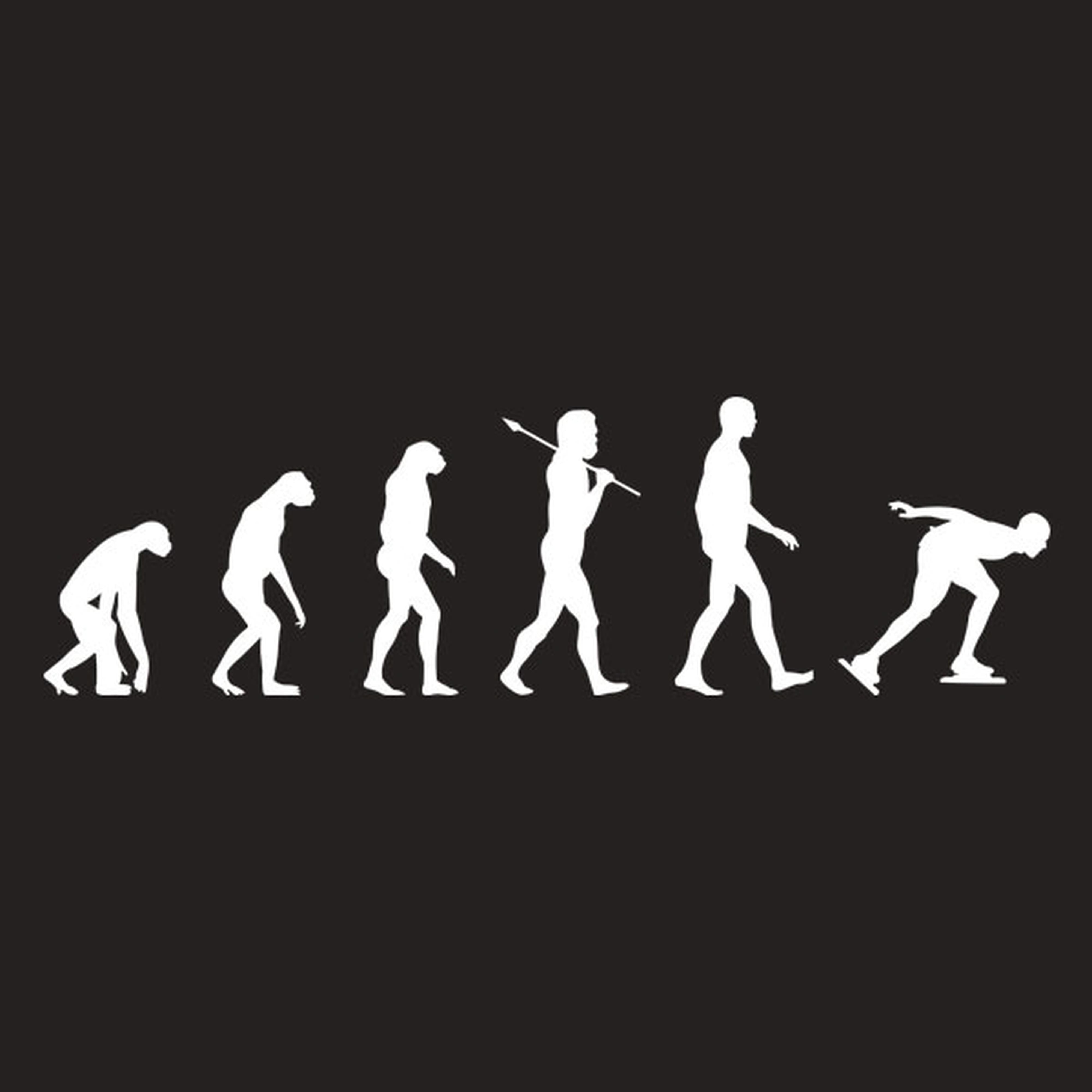 Evolution of ice skating - T-shirt