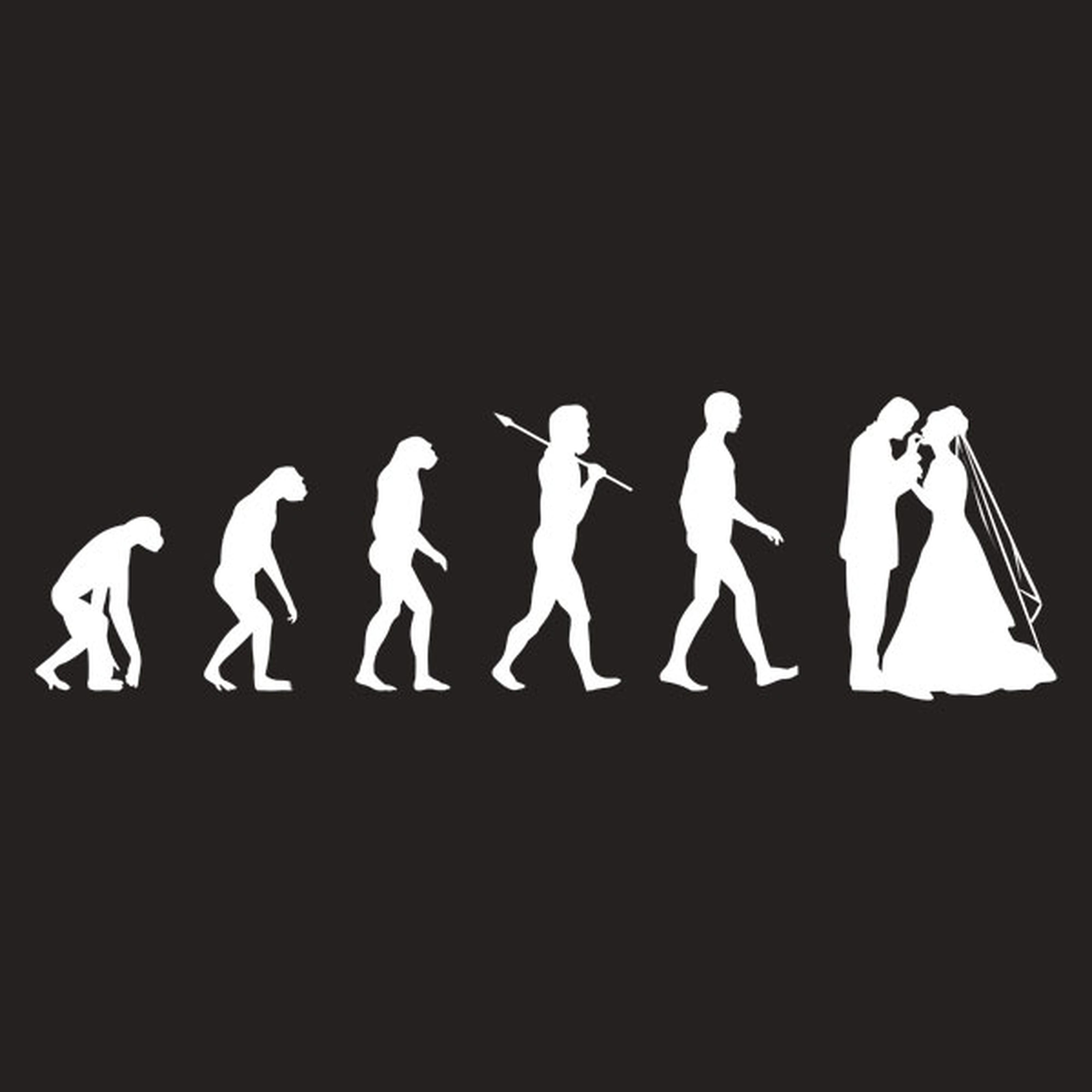 Evolution of wedding - T-shirt
