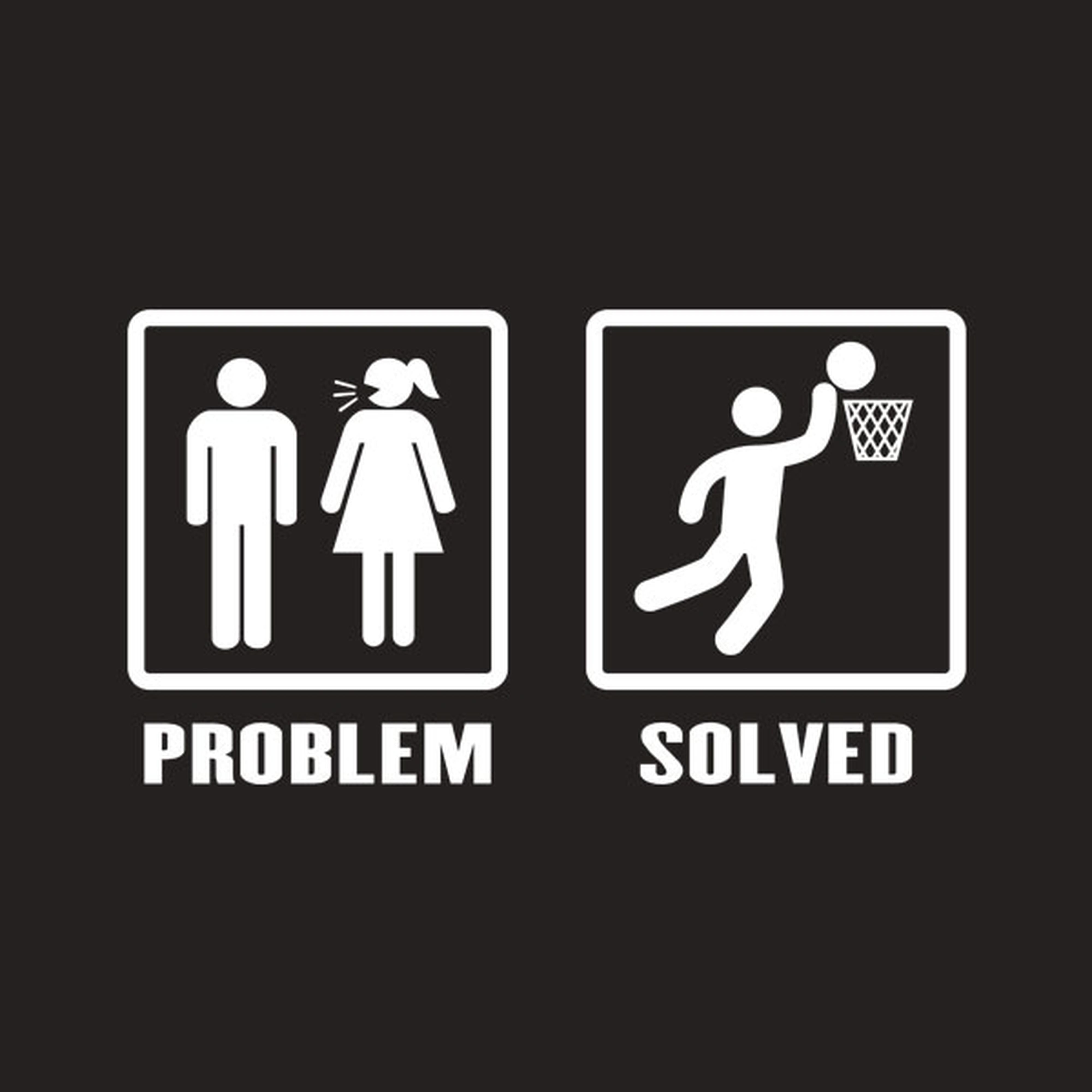 Problem - Solved (Basketball) - T-shirt