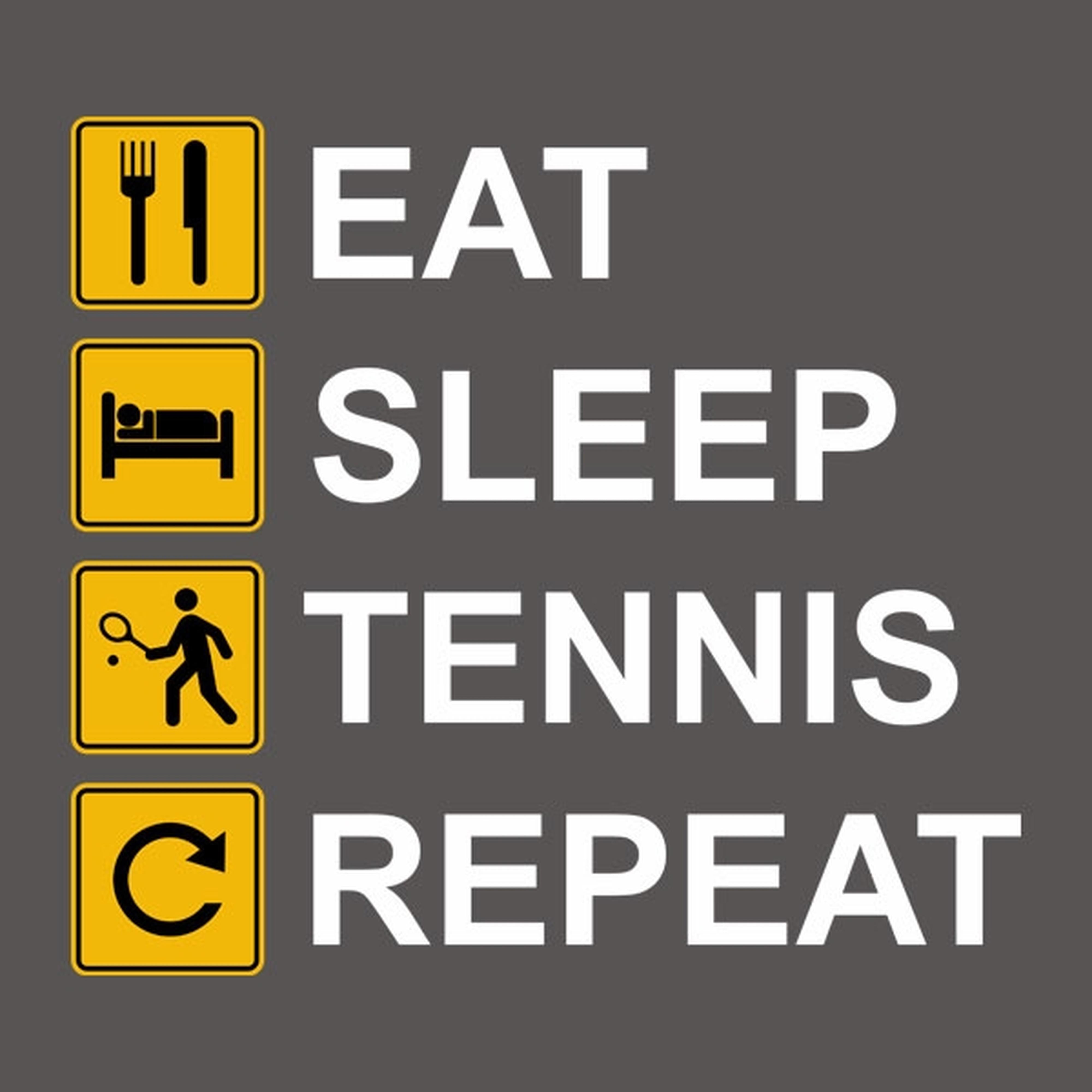 Eat Sleep Tennis Repeat - T-shirt