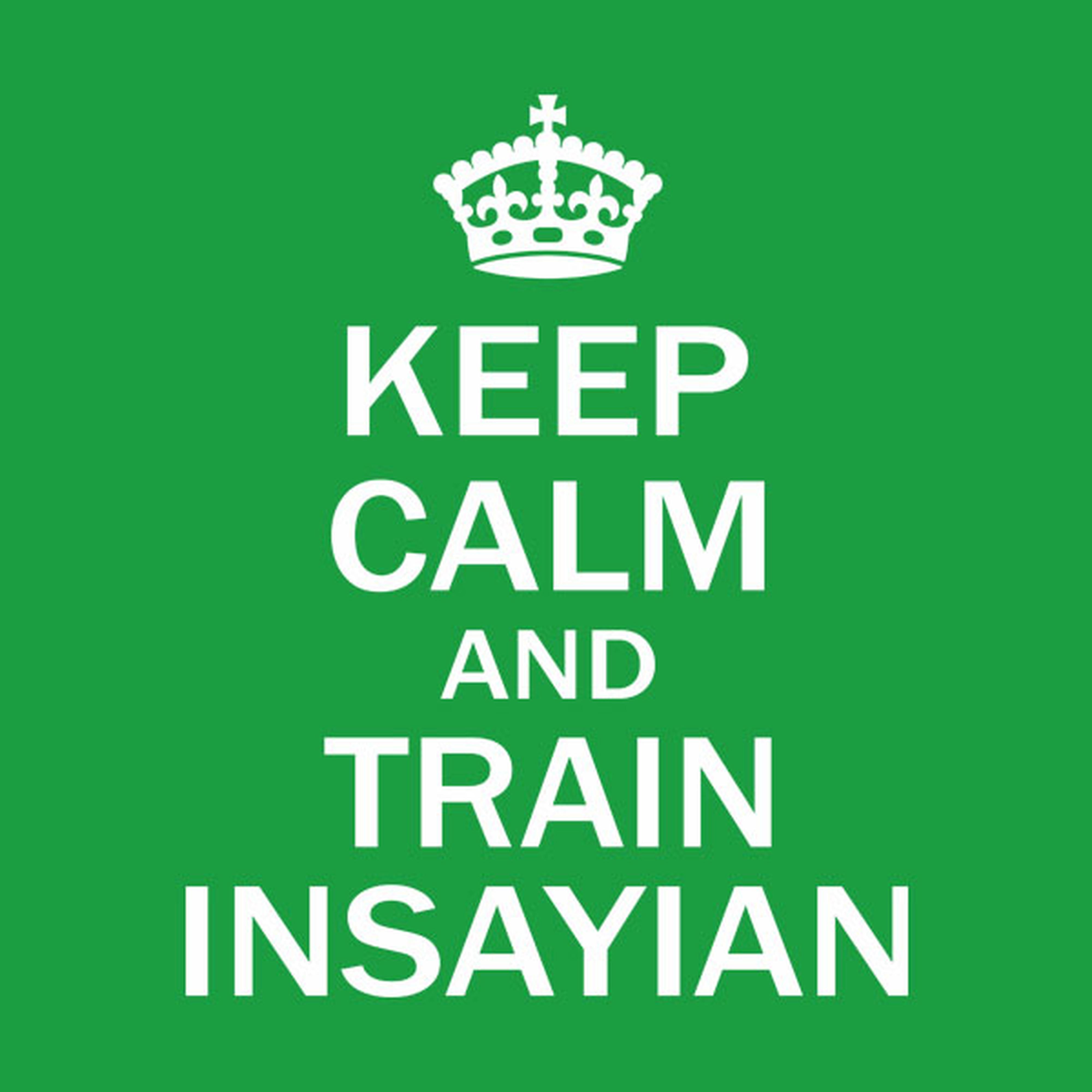 Keep calm and train insayan - T-shirt