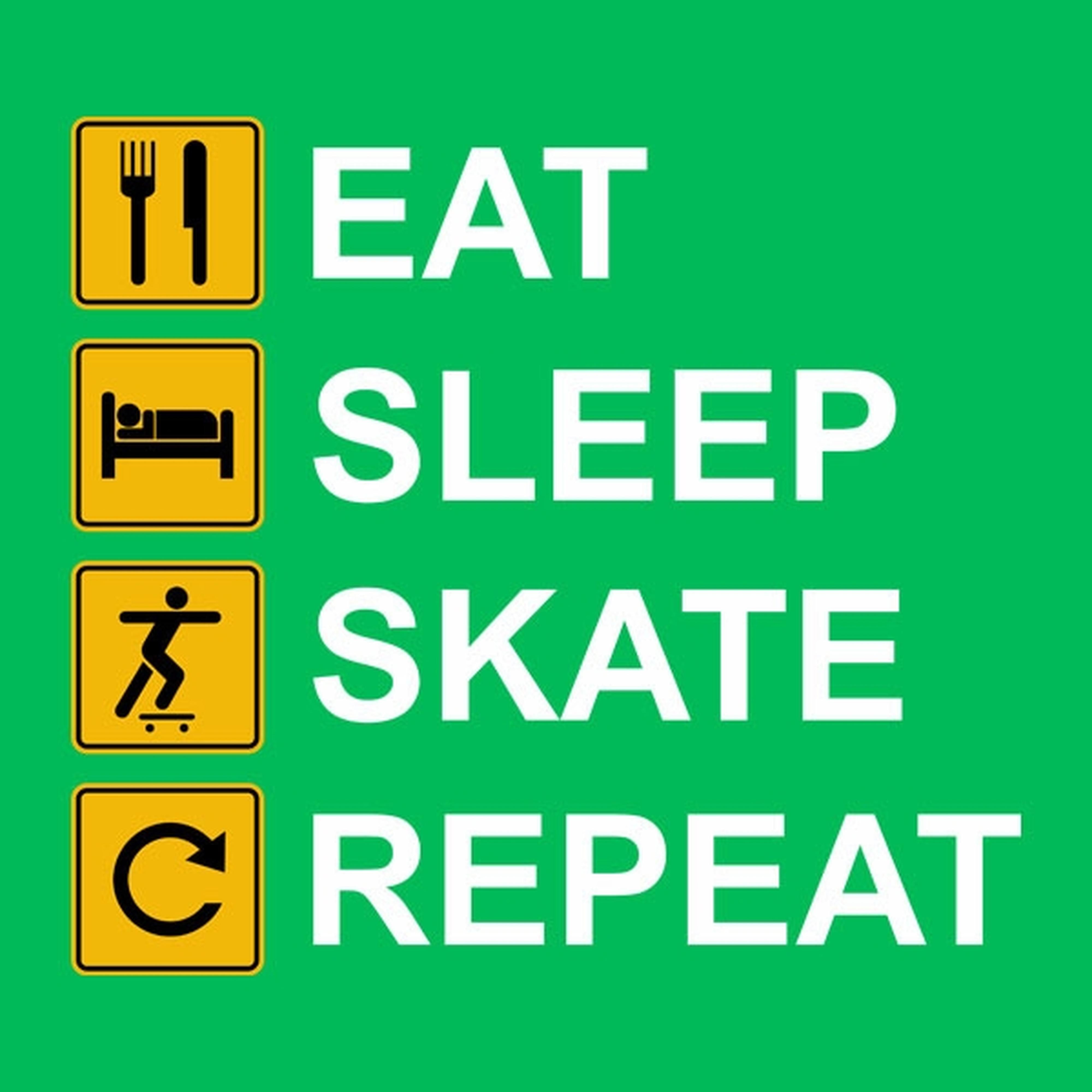 Eat Sleep Skate Repeat - T-shirt