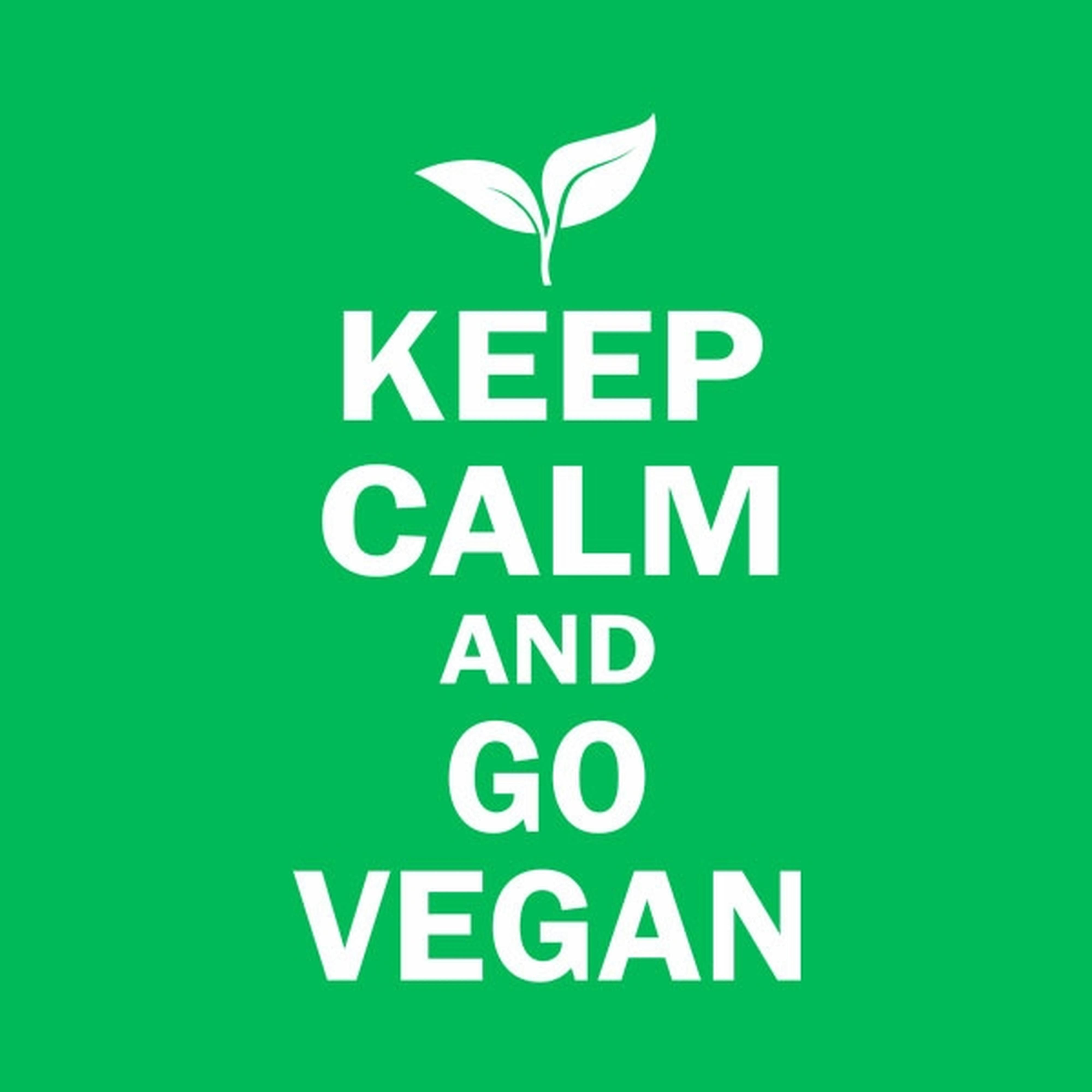 Keep calm and go Vegan - T-shirt