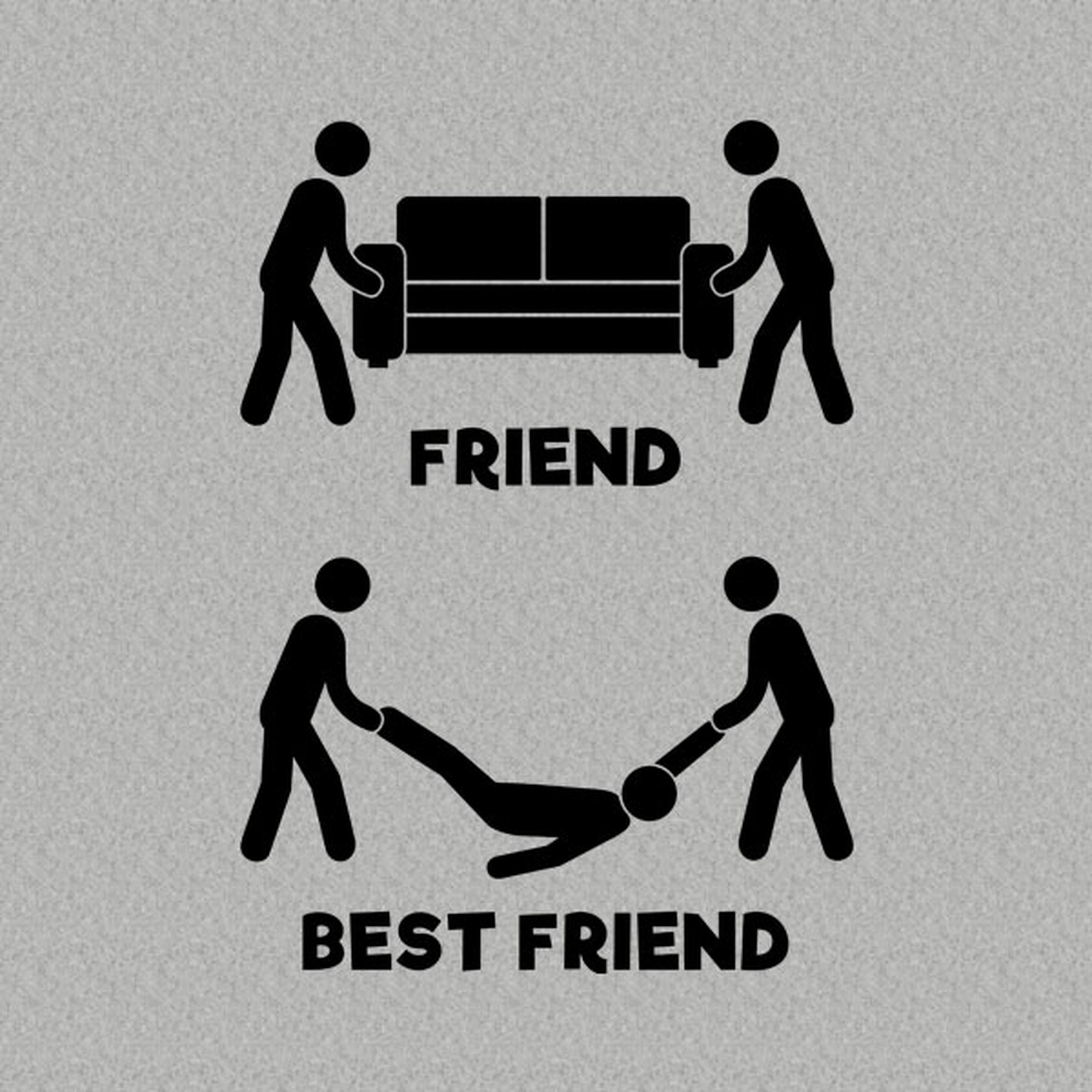 Friend vs Best friend - T-shirt