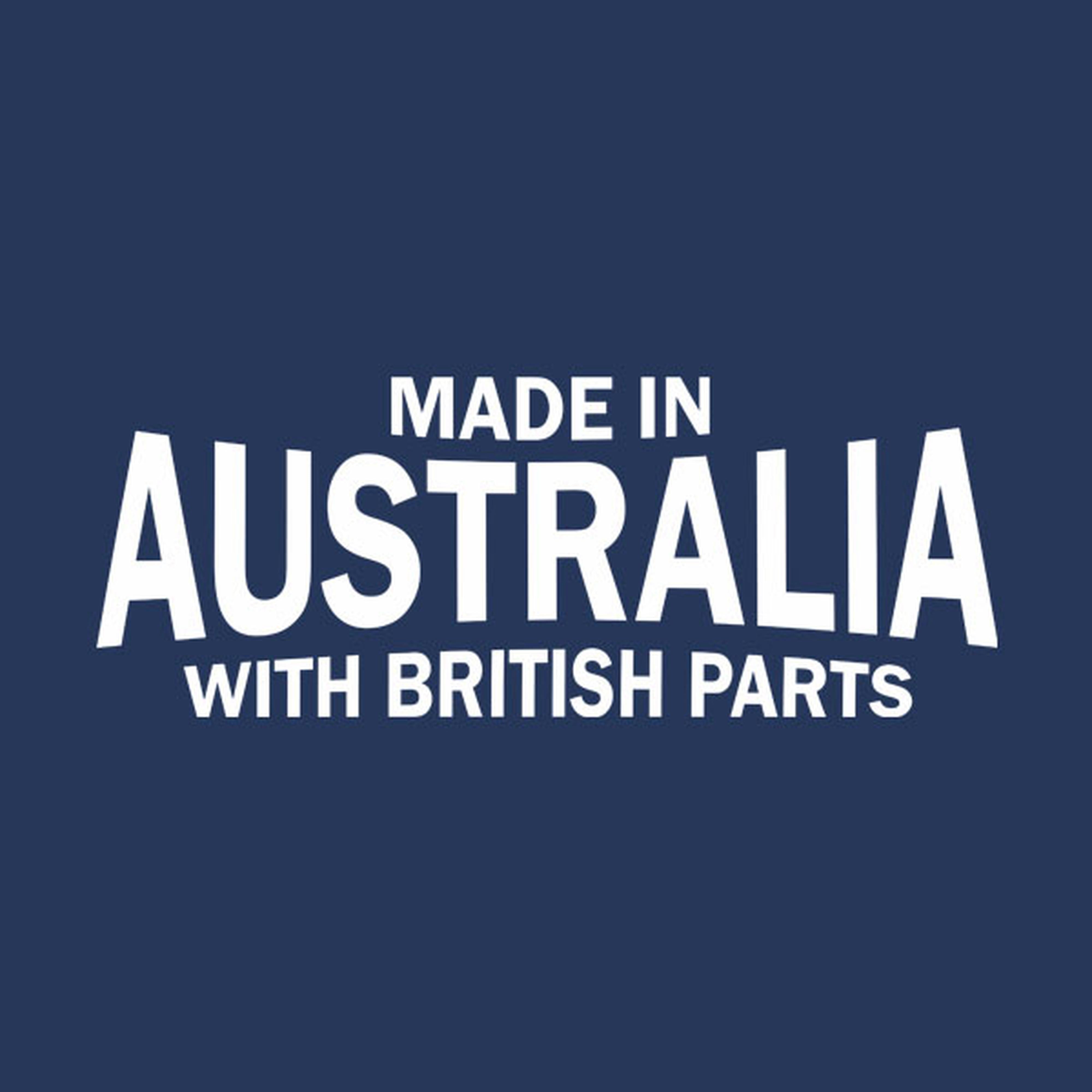 Made in Australia with British parts - T-shirt