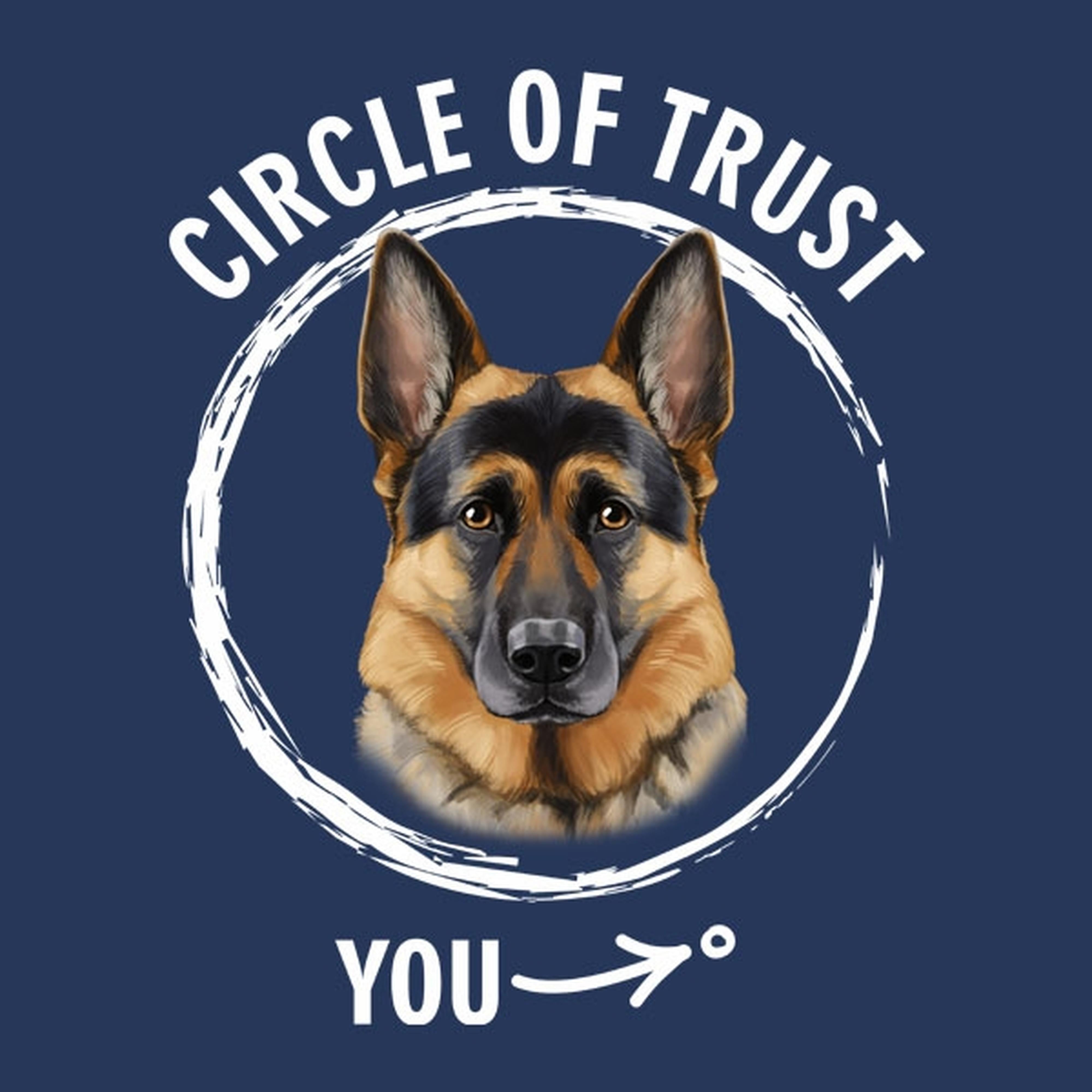 Circle of trust (German Shepherd) - T-shirt