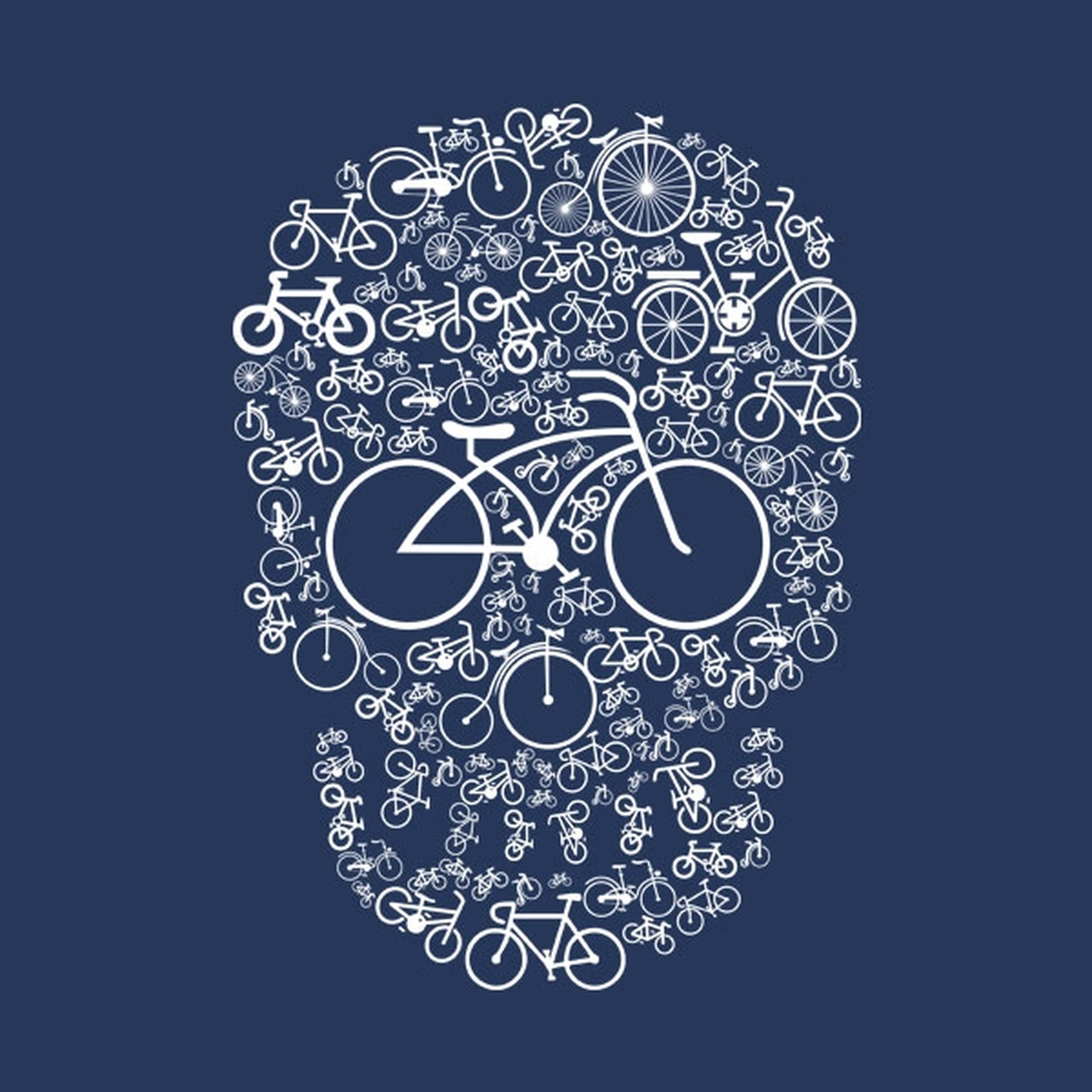 Bicycle Skull - T-shirt