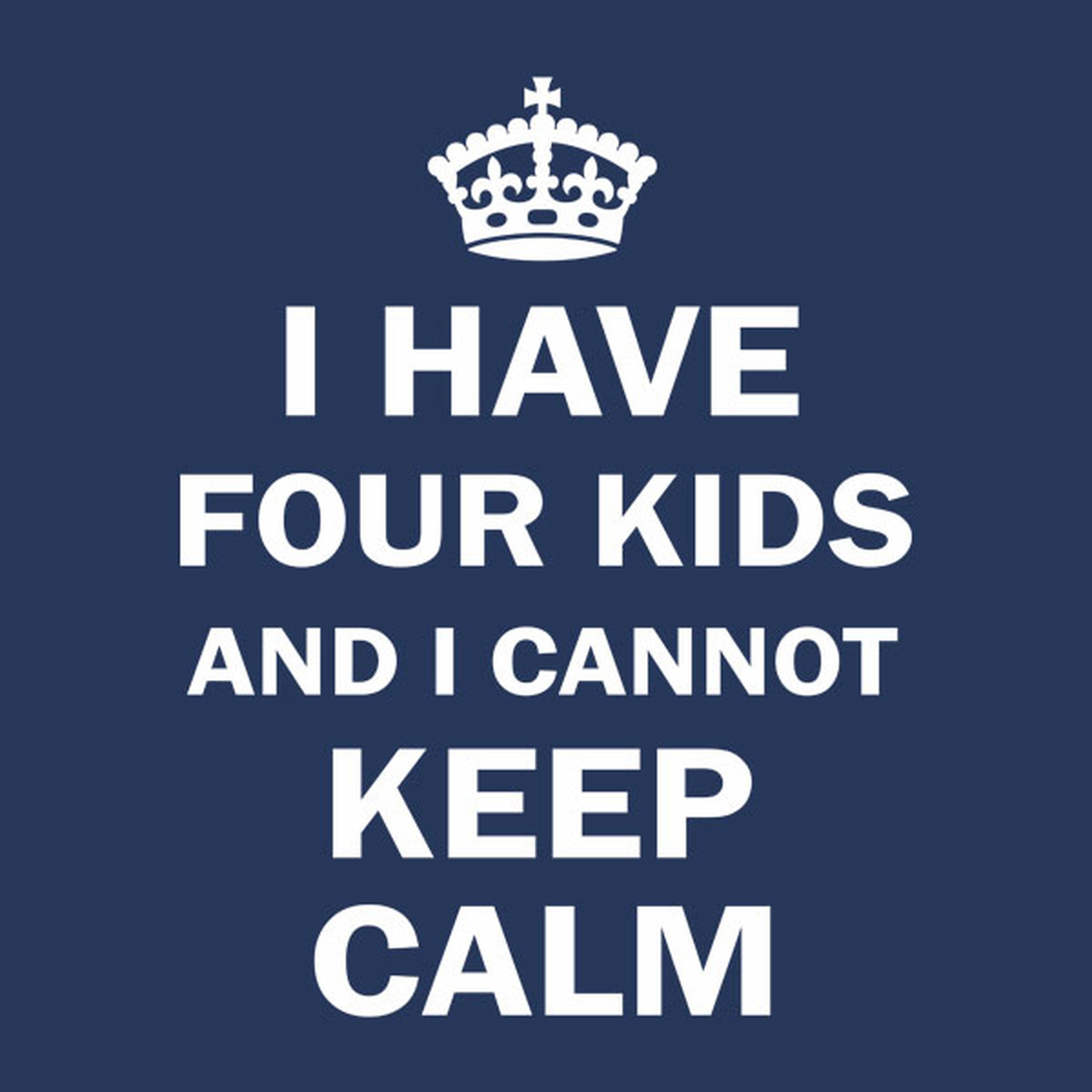 I have 4 kids and I cannot keep calm - T-shirt