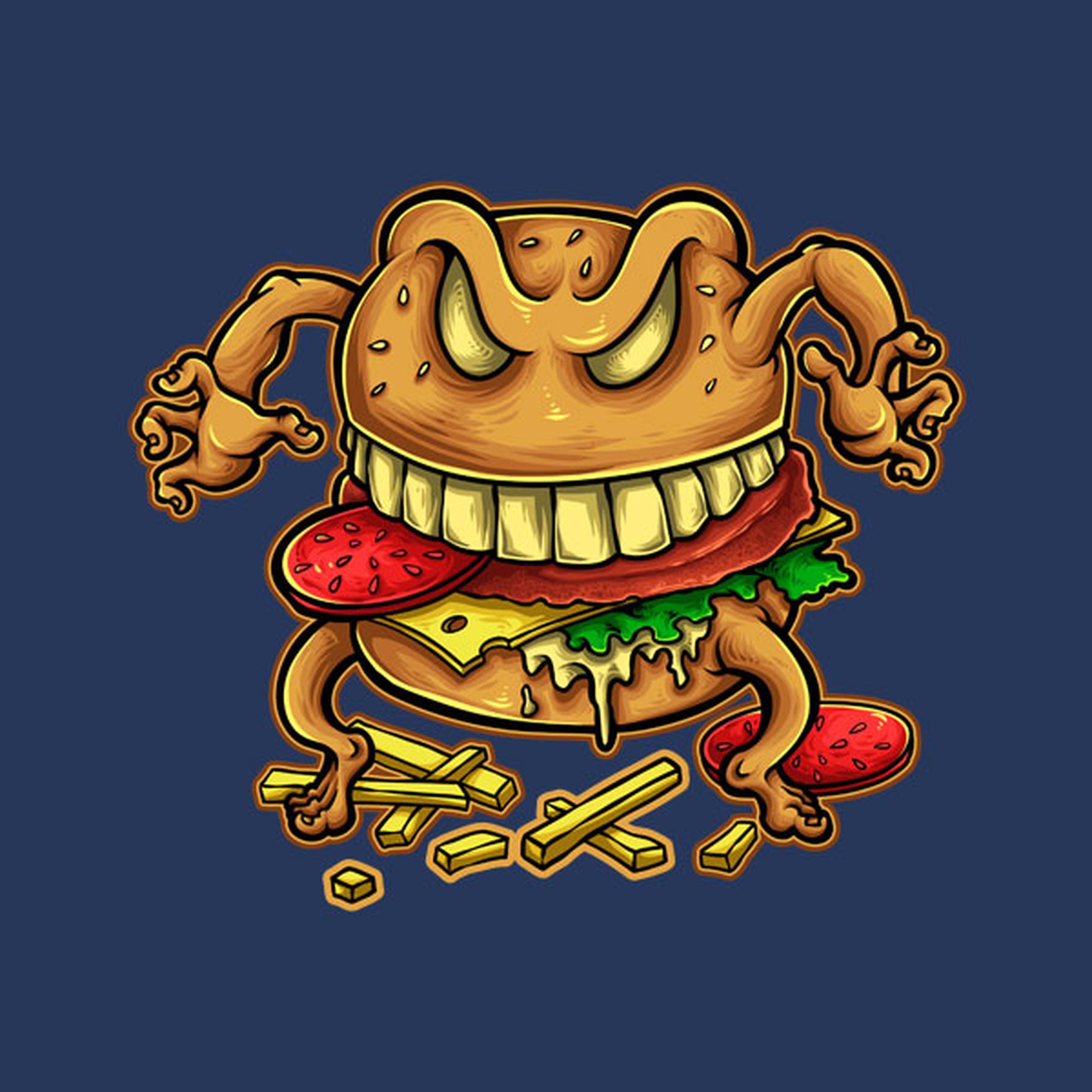 Zombie burger - T-shirt