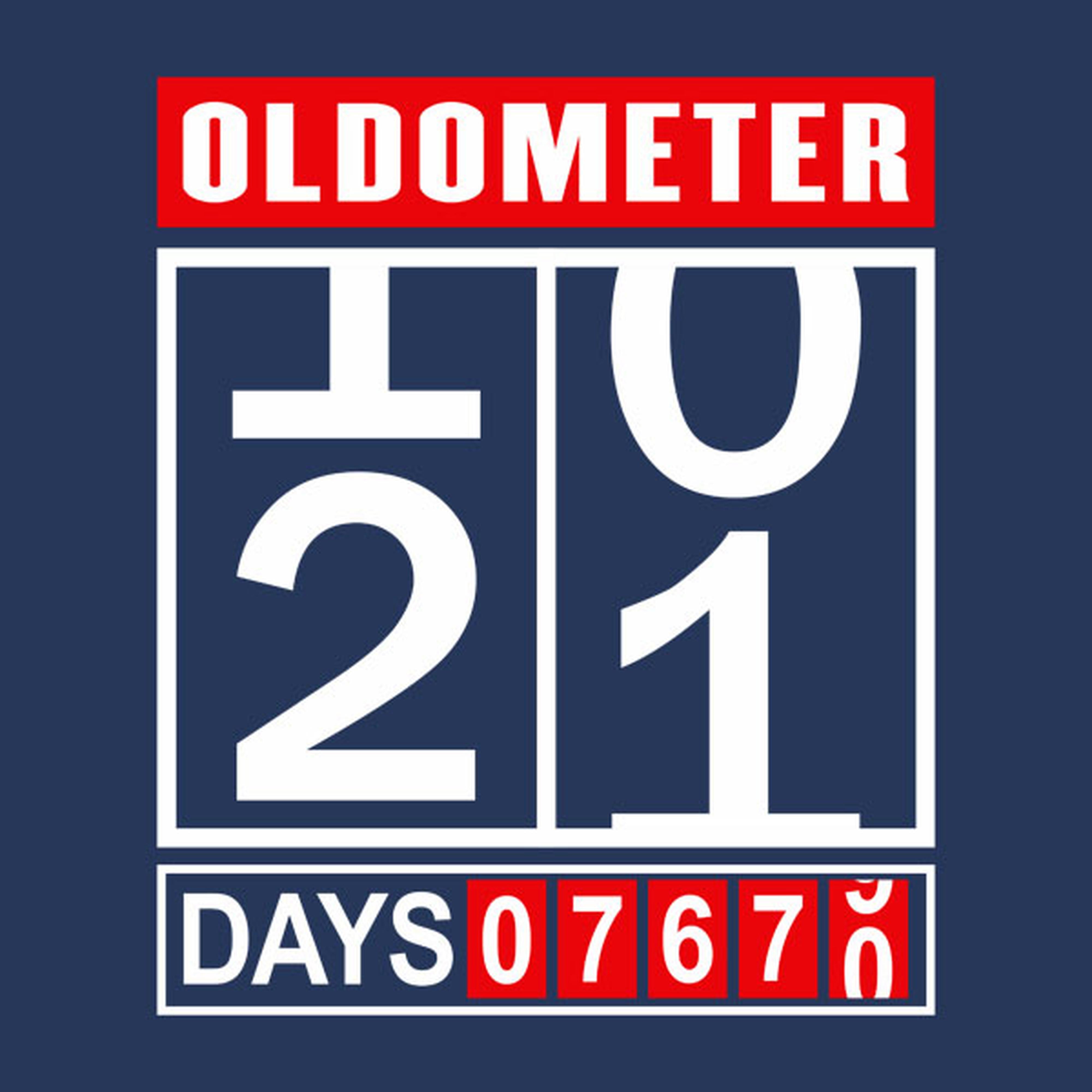 Oldometer 21st birthday - T-shirt