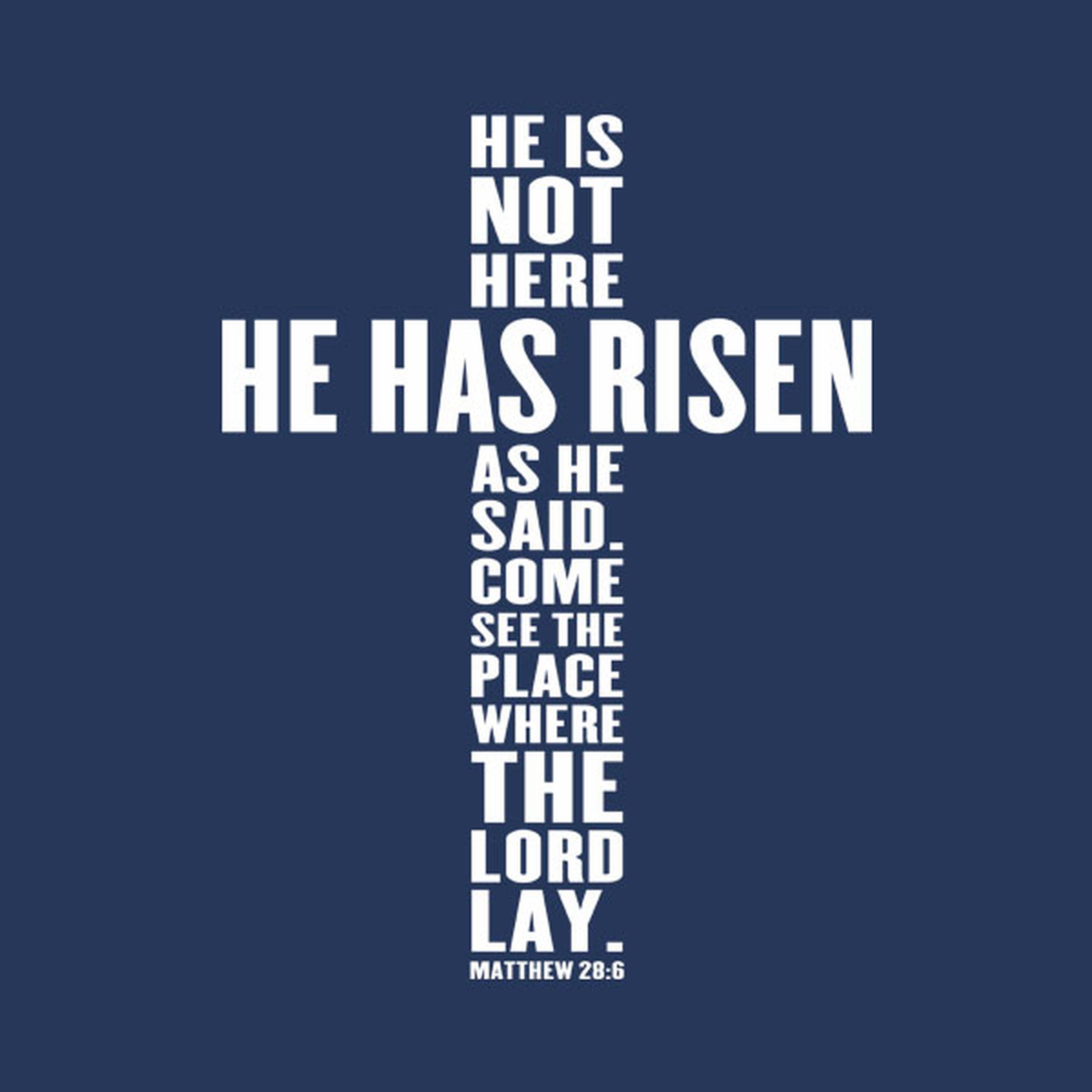 He has Risen (Cross) - T-shirt