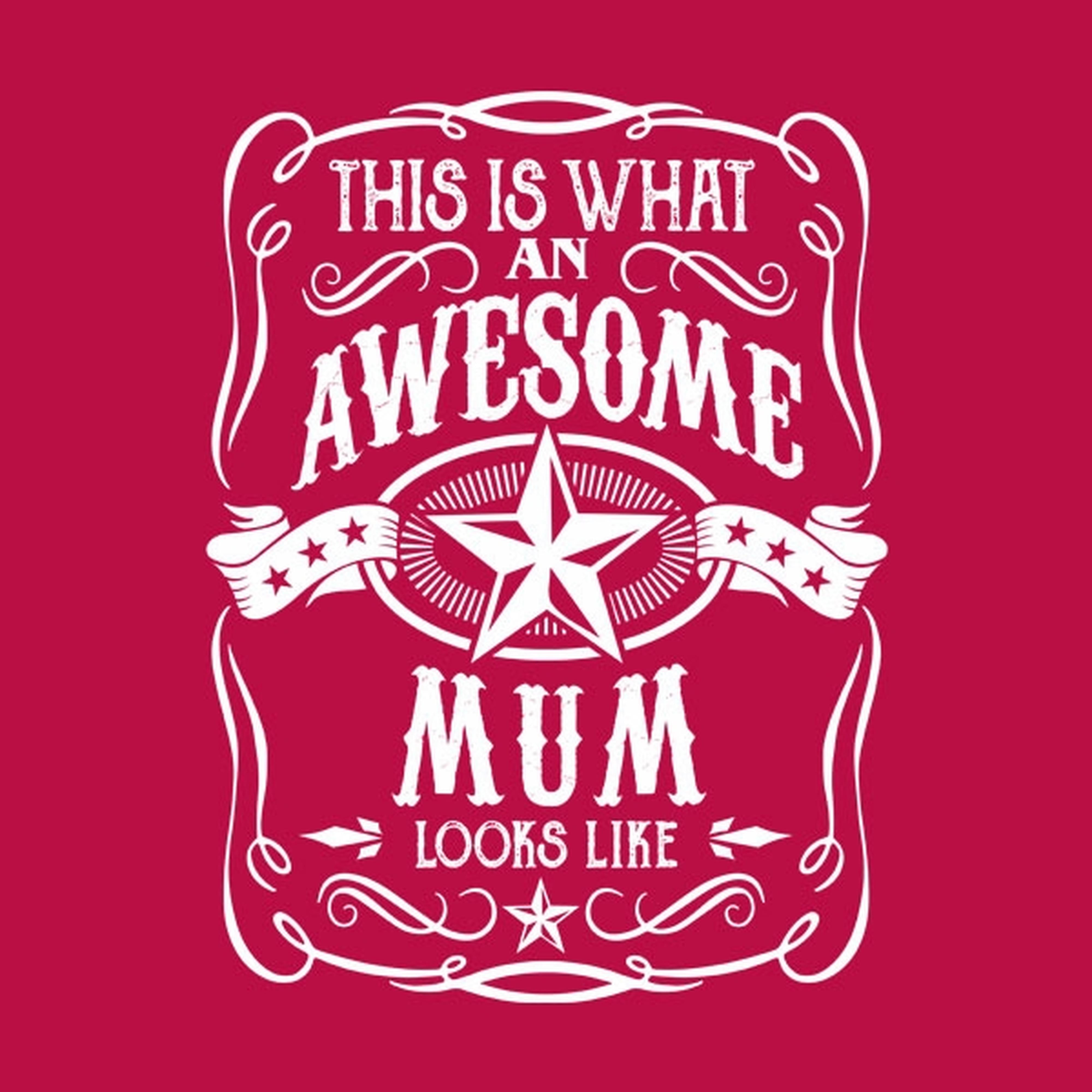 This is what an awesome mum looks like - T-shirt