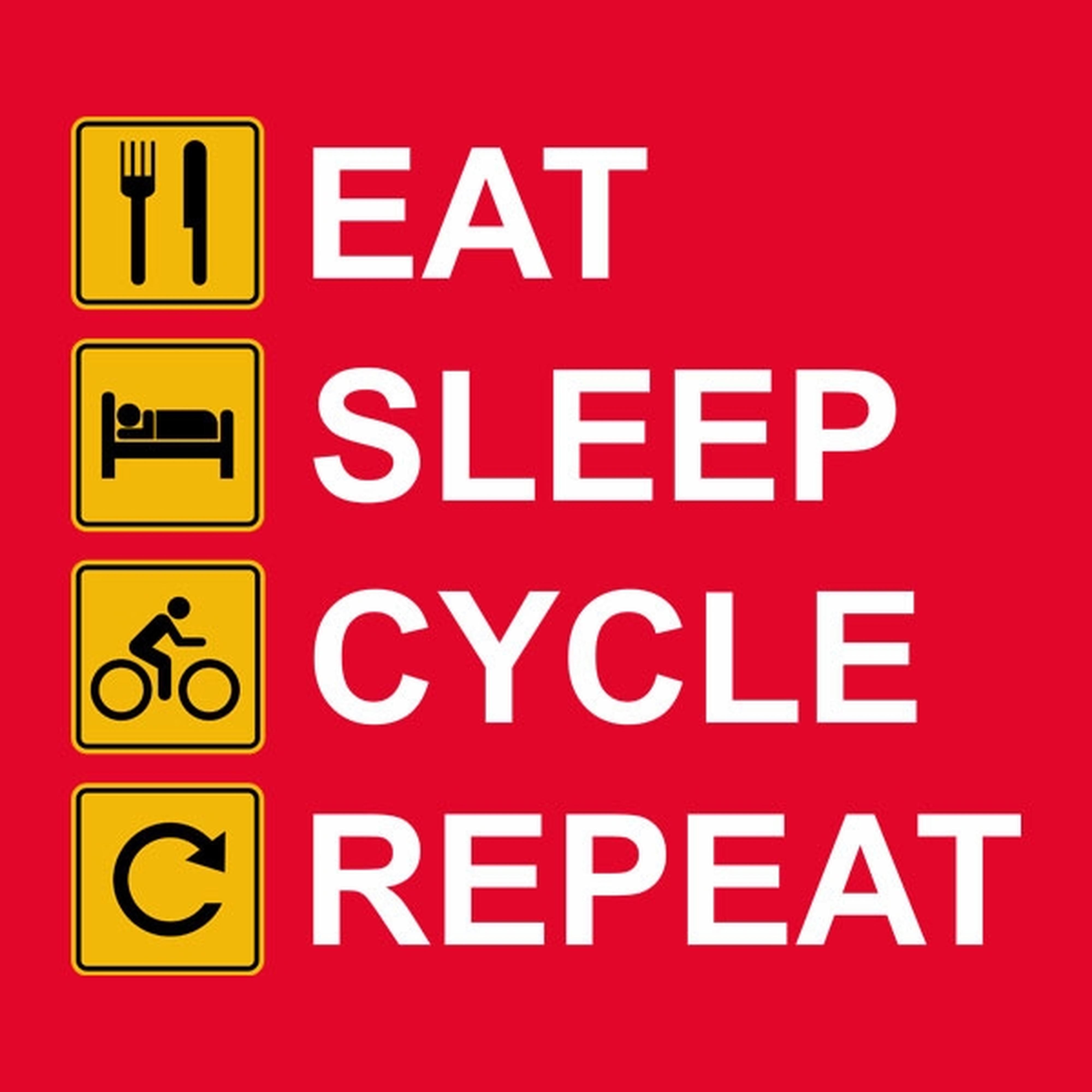 Eat Sleep Cycle Repeat - T-shirt