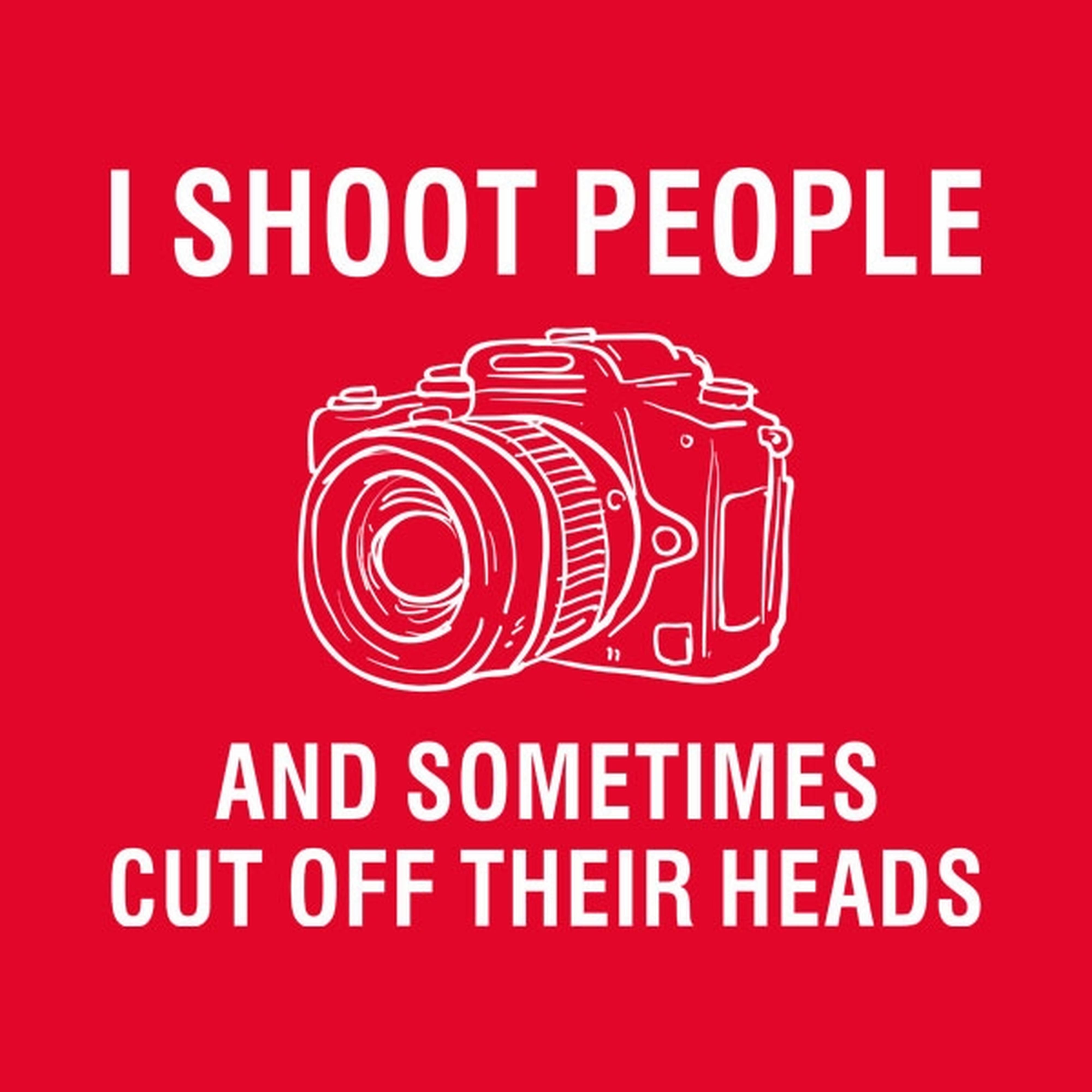 I shoot people - Photographer T-shirt
