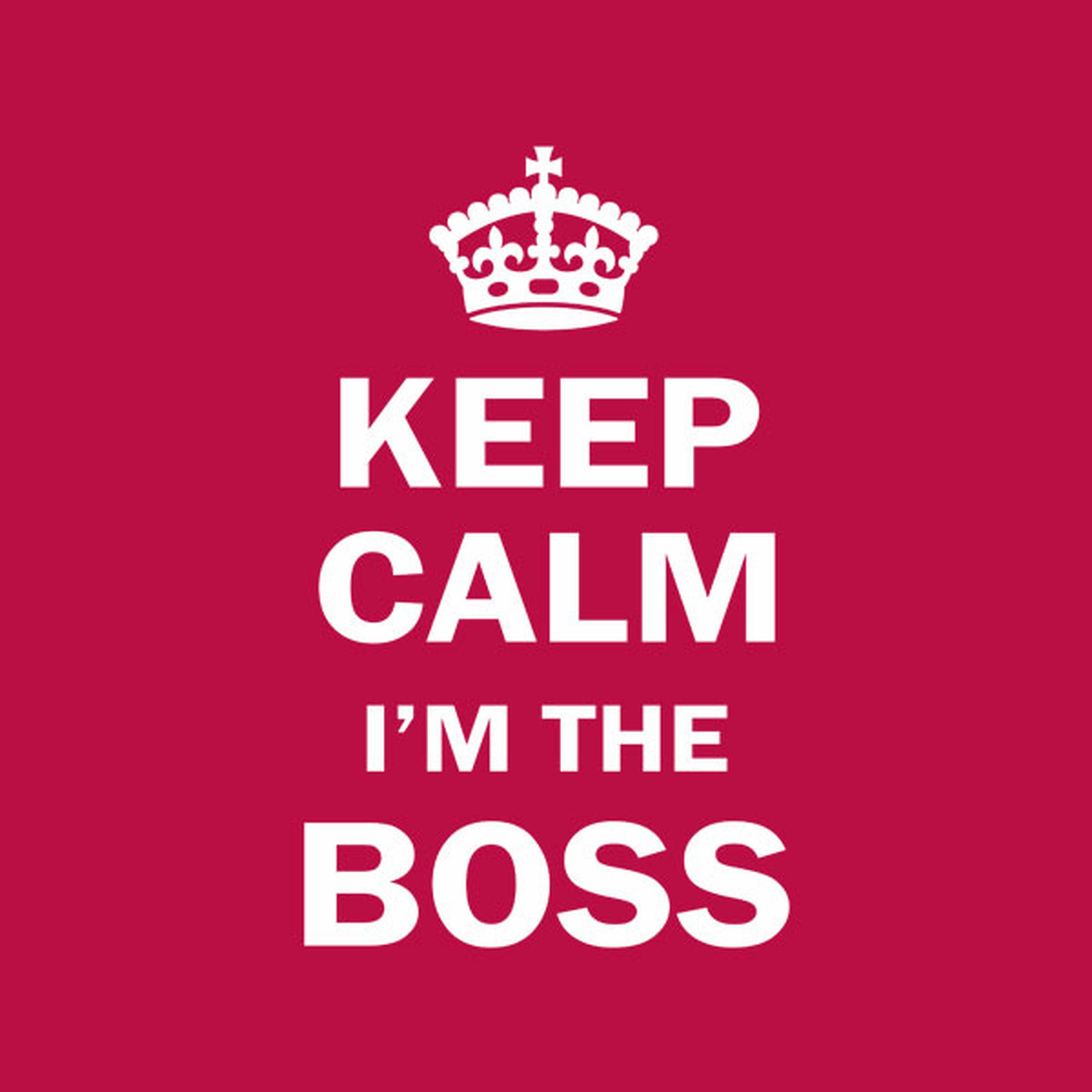 Keep calm I am the Boss - T-shirt