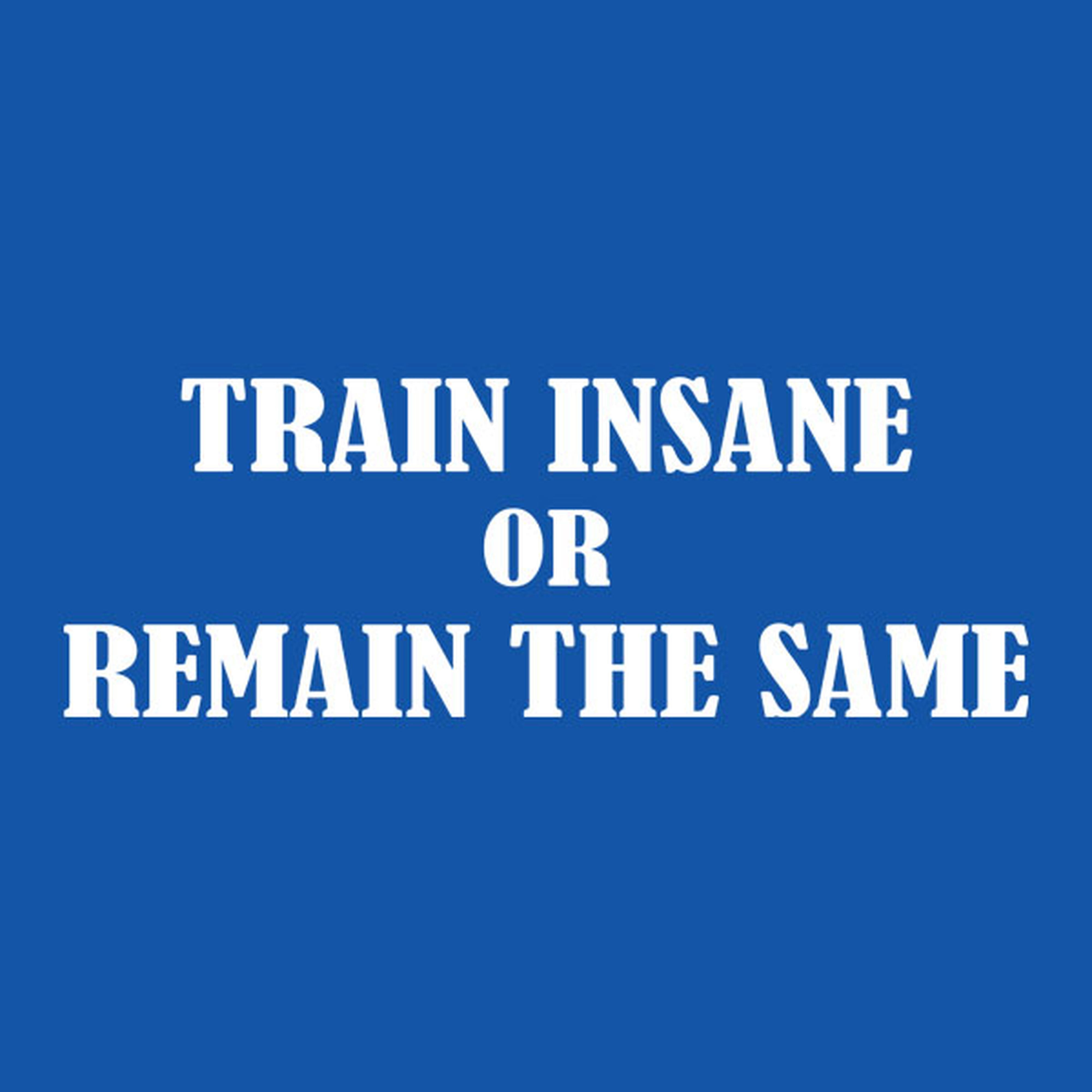 Train insane or remain the same - T-shirt