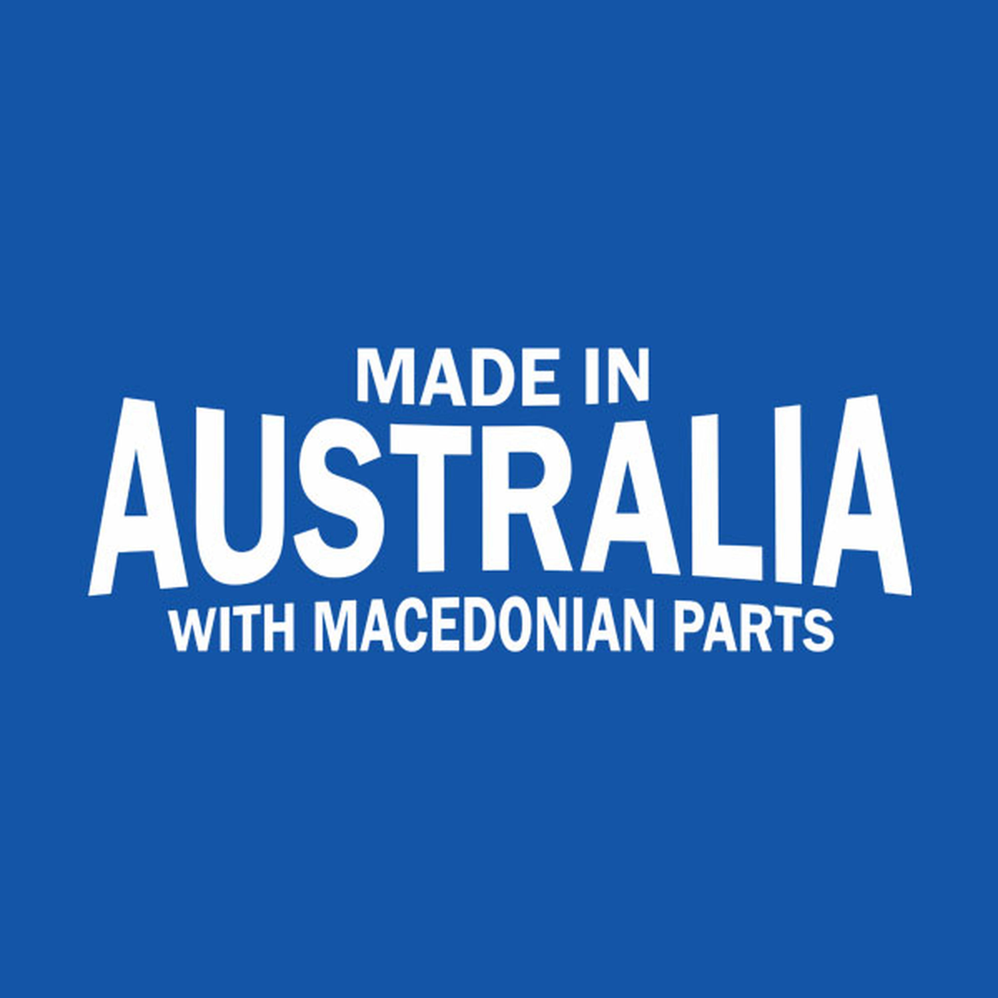 Made in Australia with Macedonian parts - T-shirt