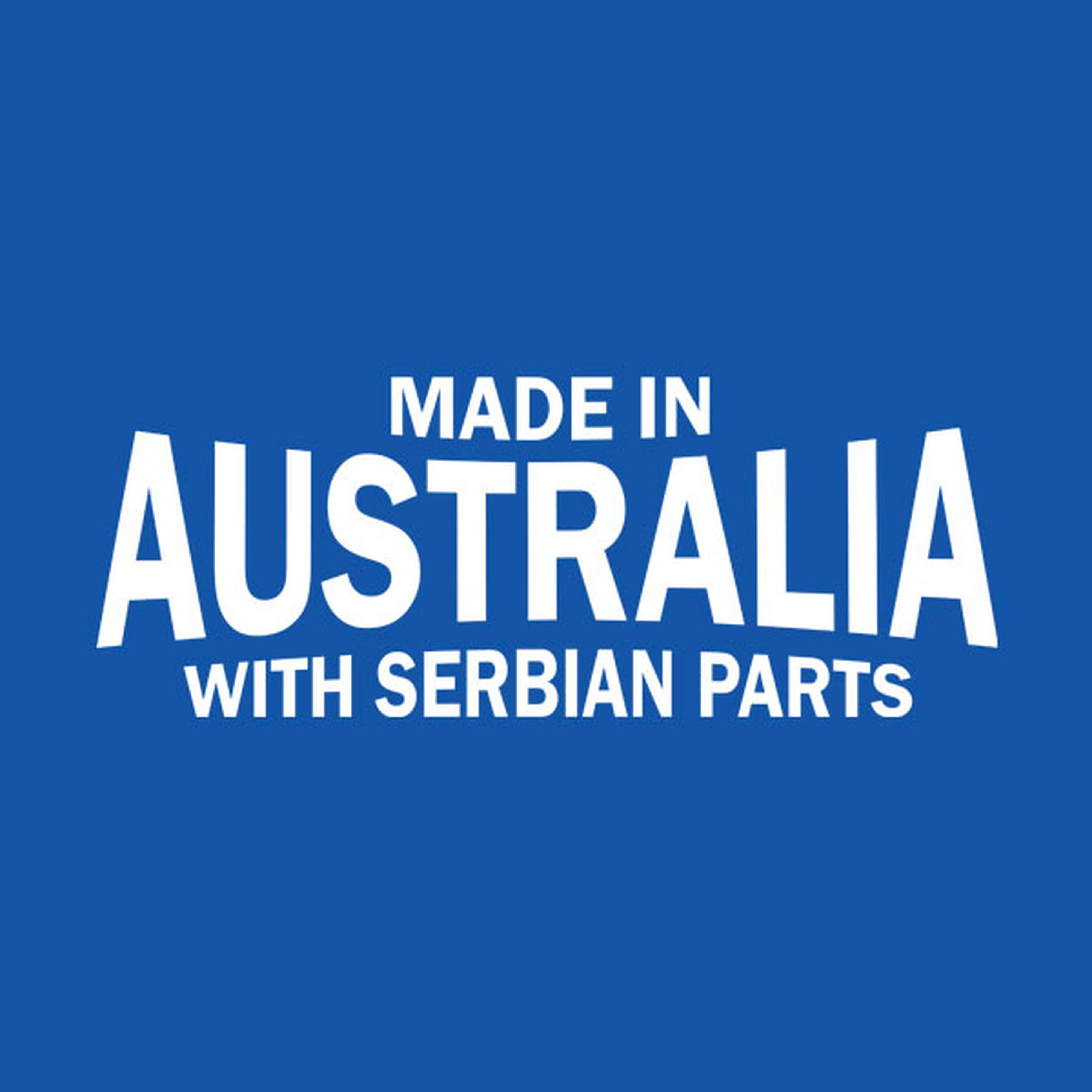 Made in Australia with Serbian parts - T-shirt