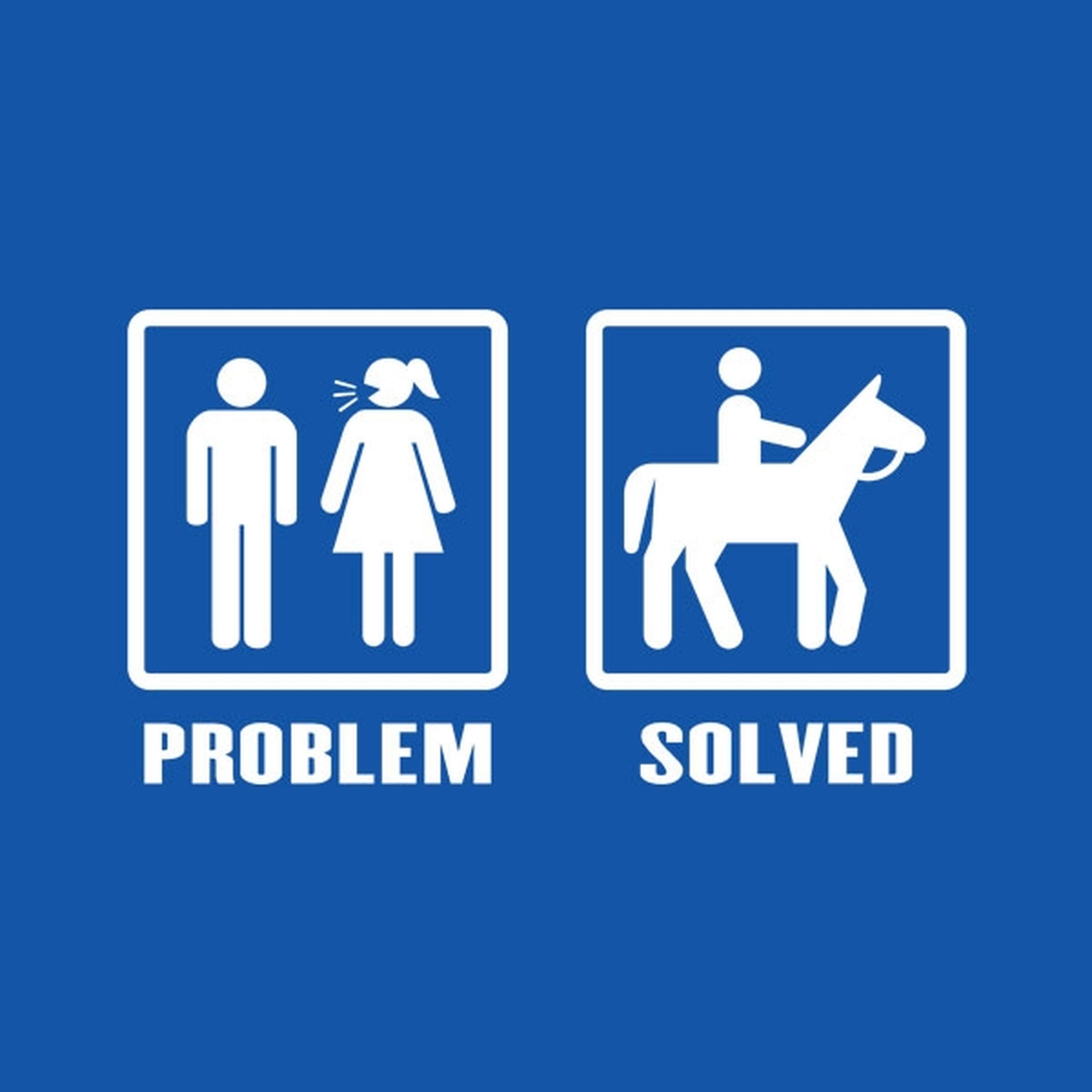 Problem - Solved (Horse Riding) - T-shirt