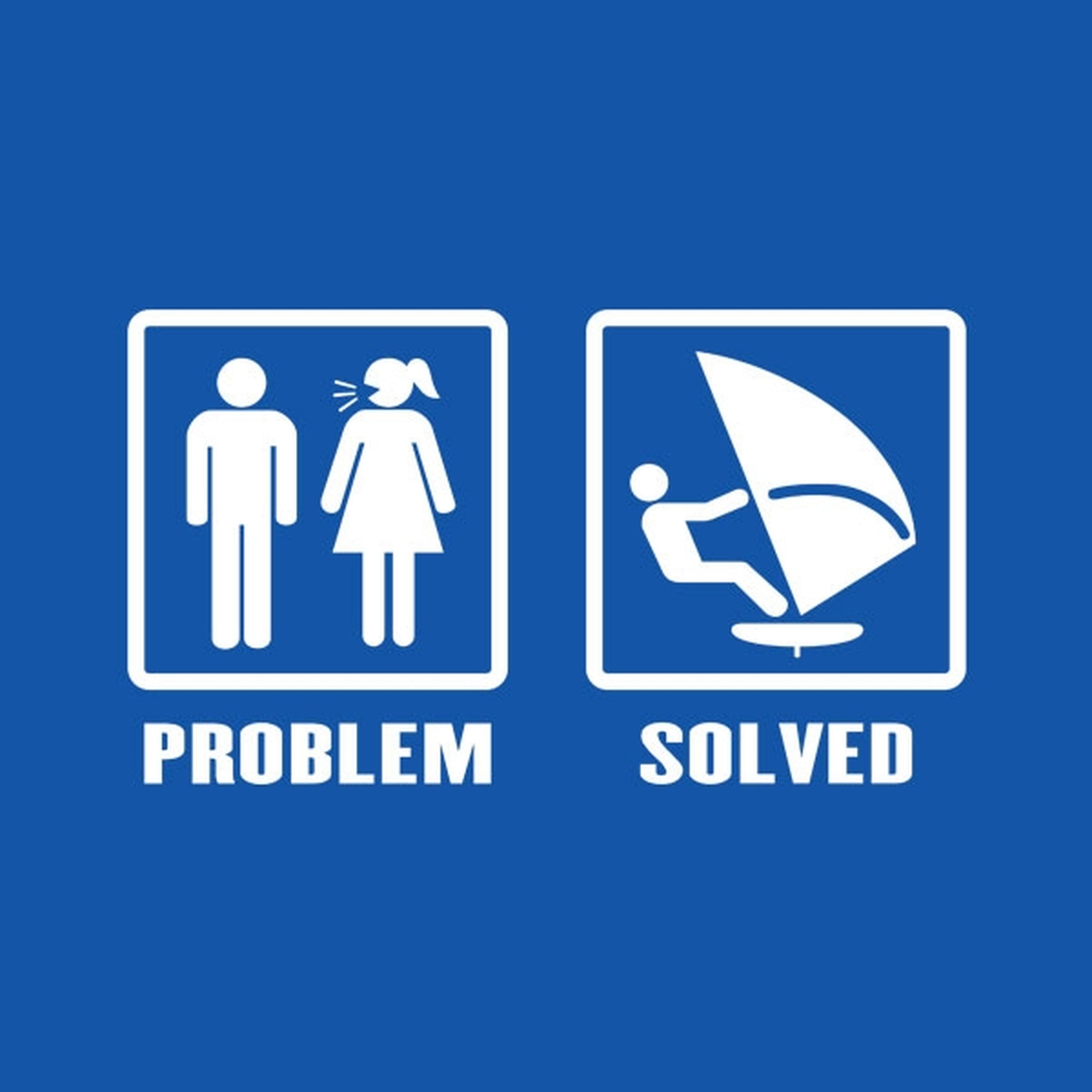 Problem - Solved (Windsurfing) - T-shirt
