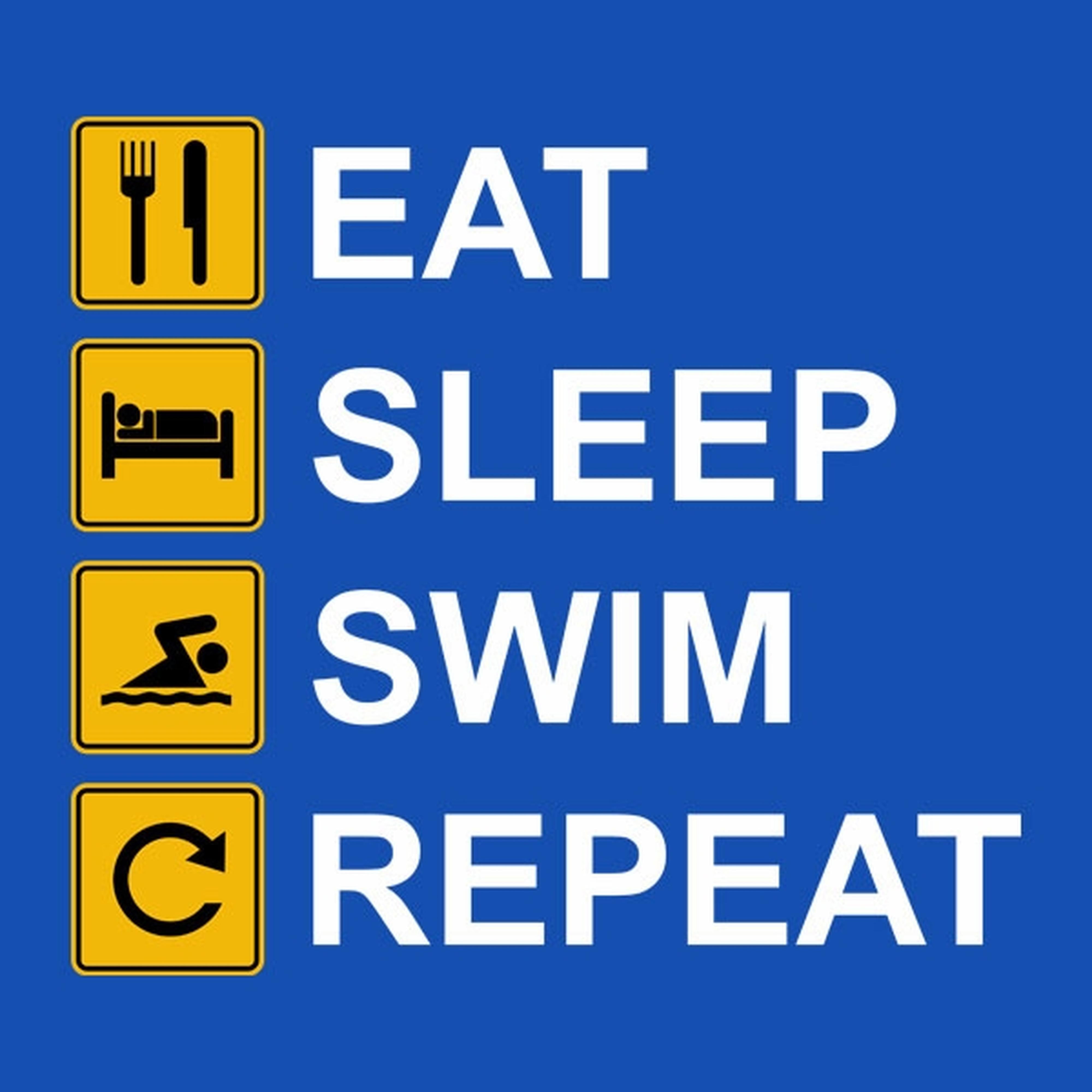 Eat Sleep Swim Repeat - T-shirt