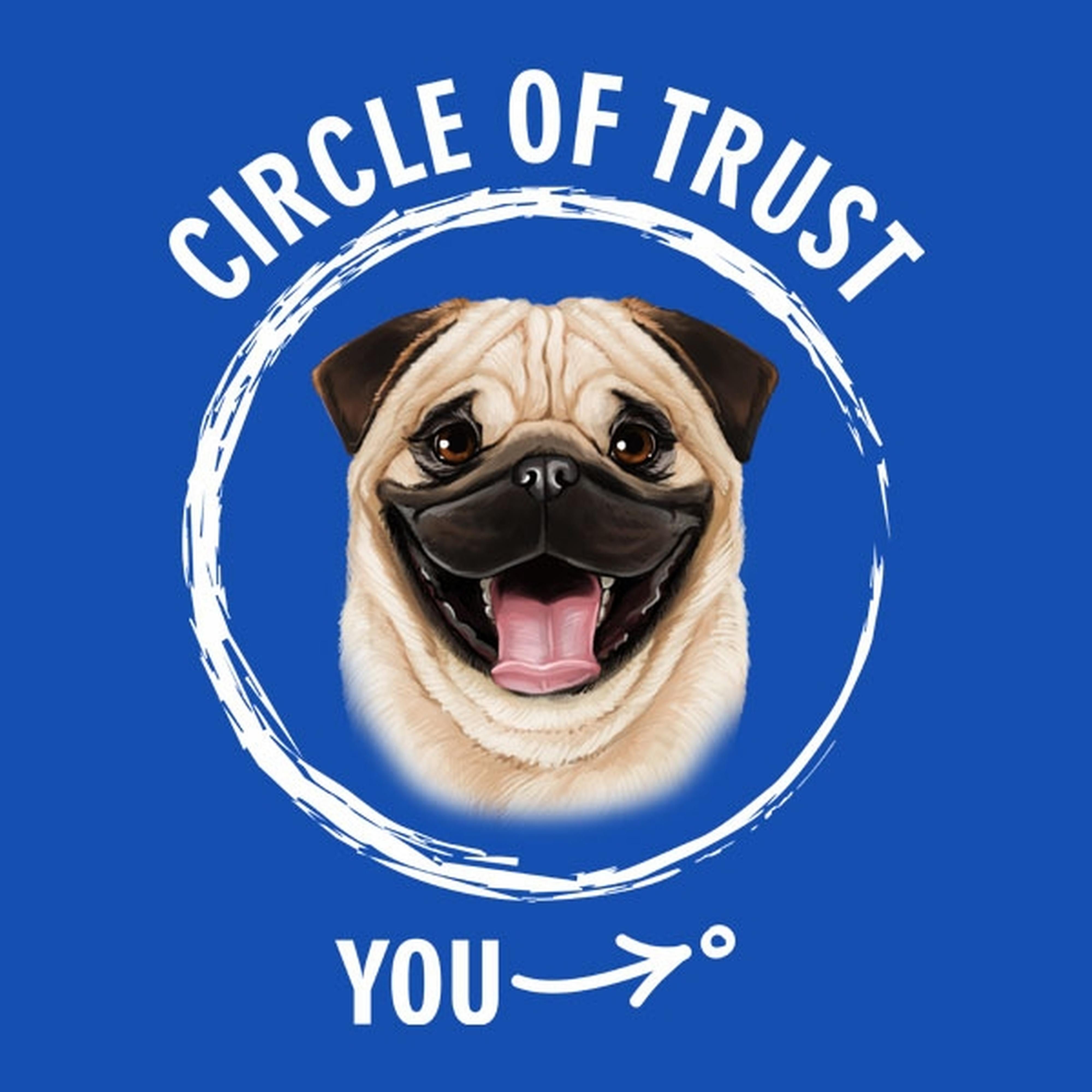 Circle of trust (Pug) - T-shirt
