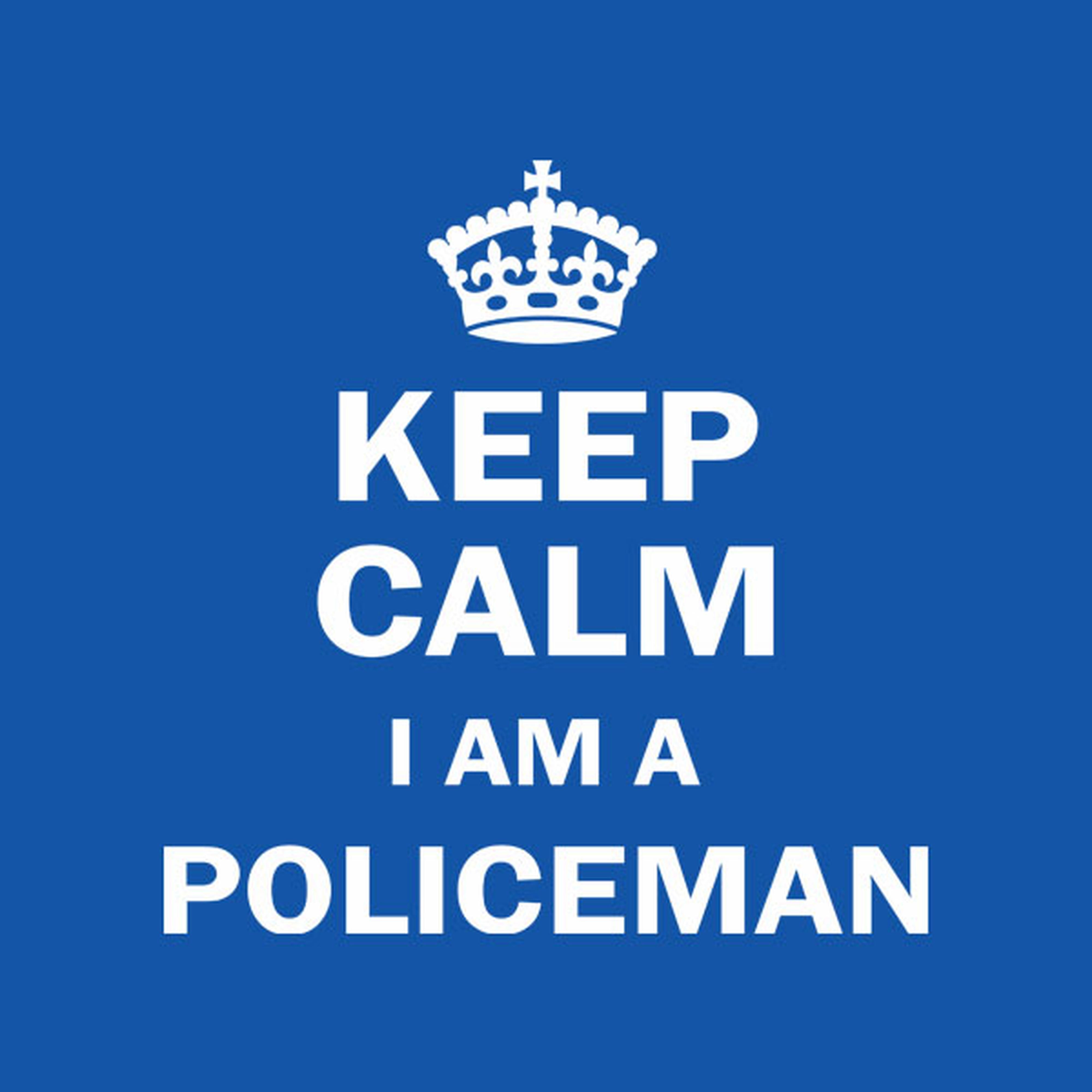 Keep calm I am a policeman - T-shirt