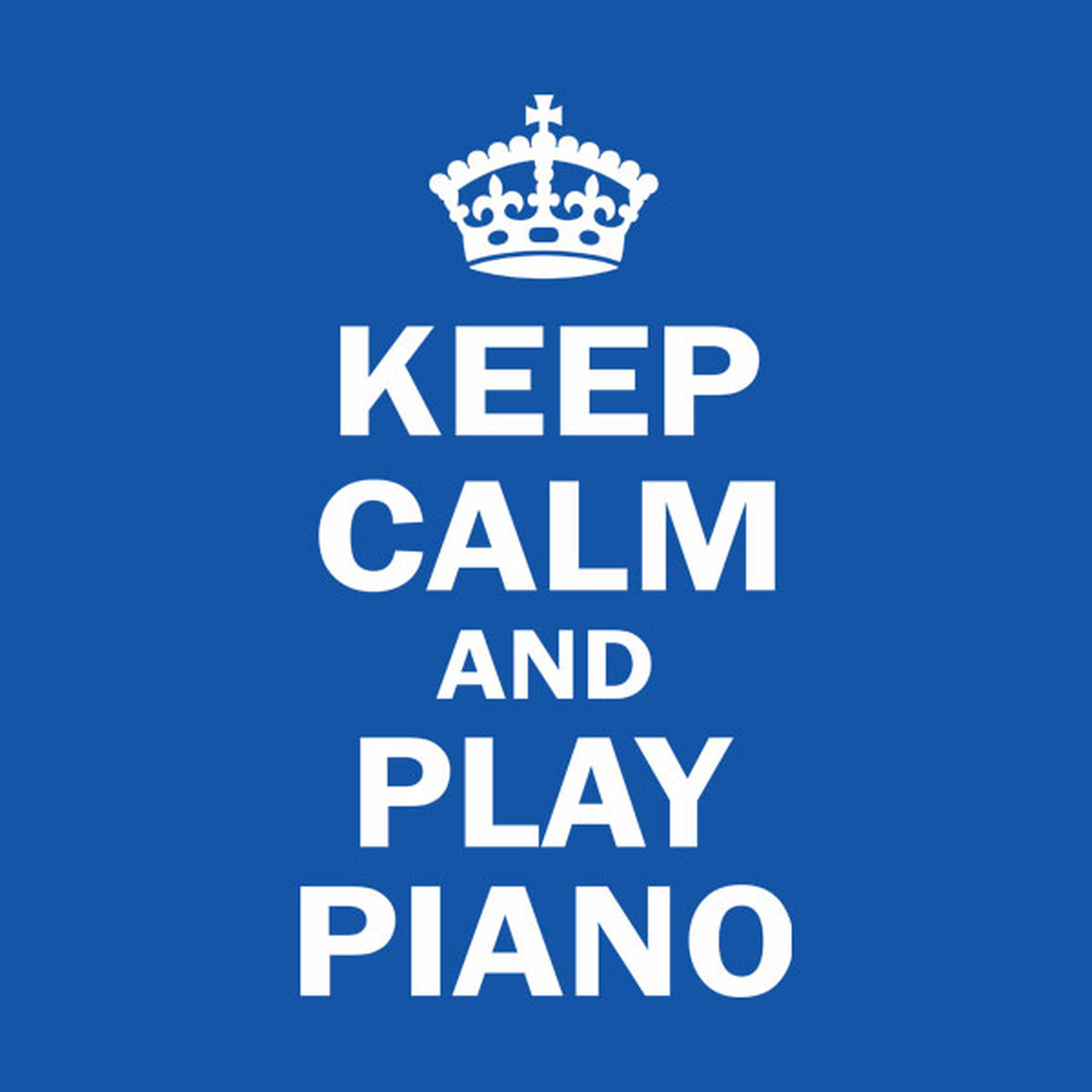 Keep calm and play piano - T-shirt