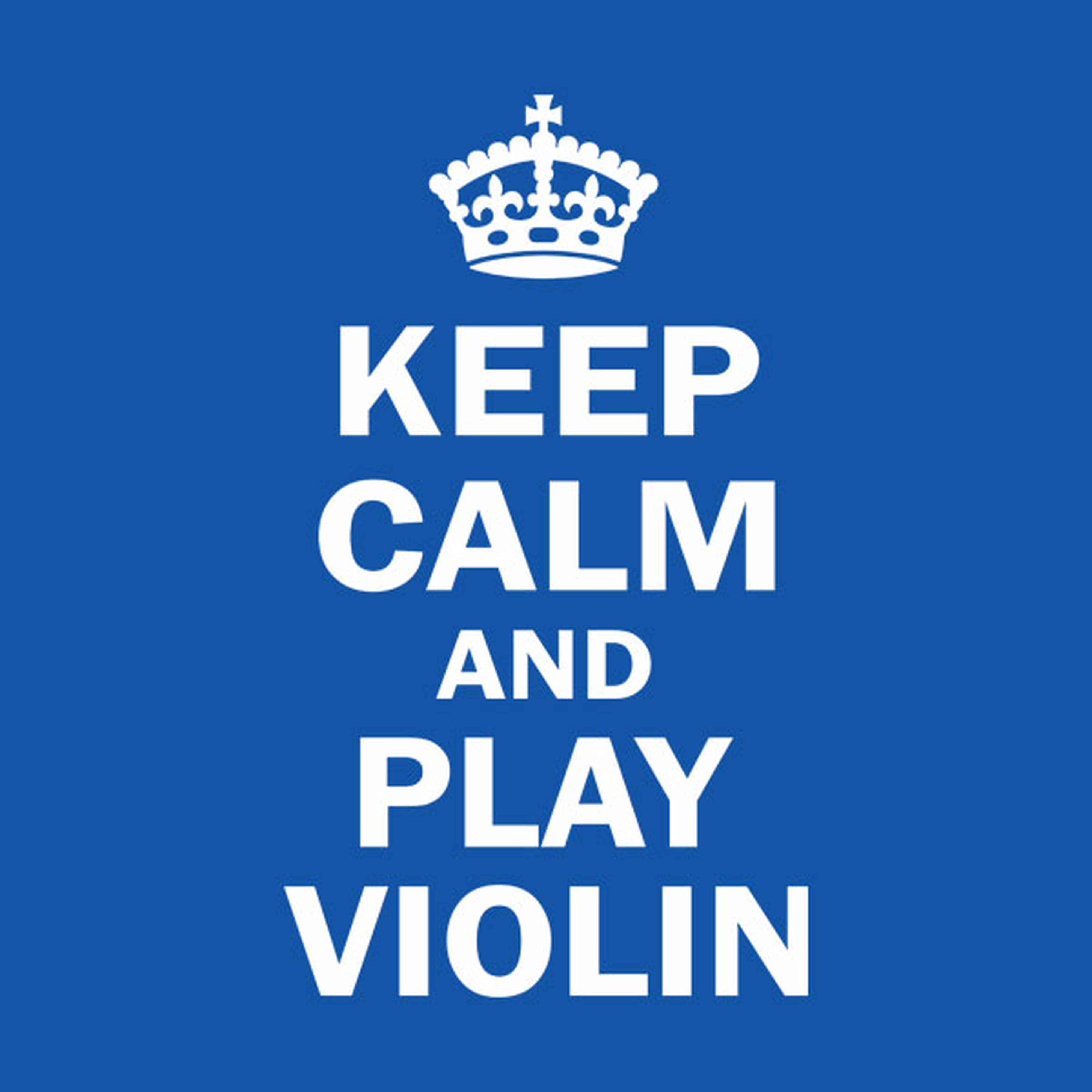 Keep calm and play violin - T-shirt