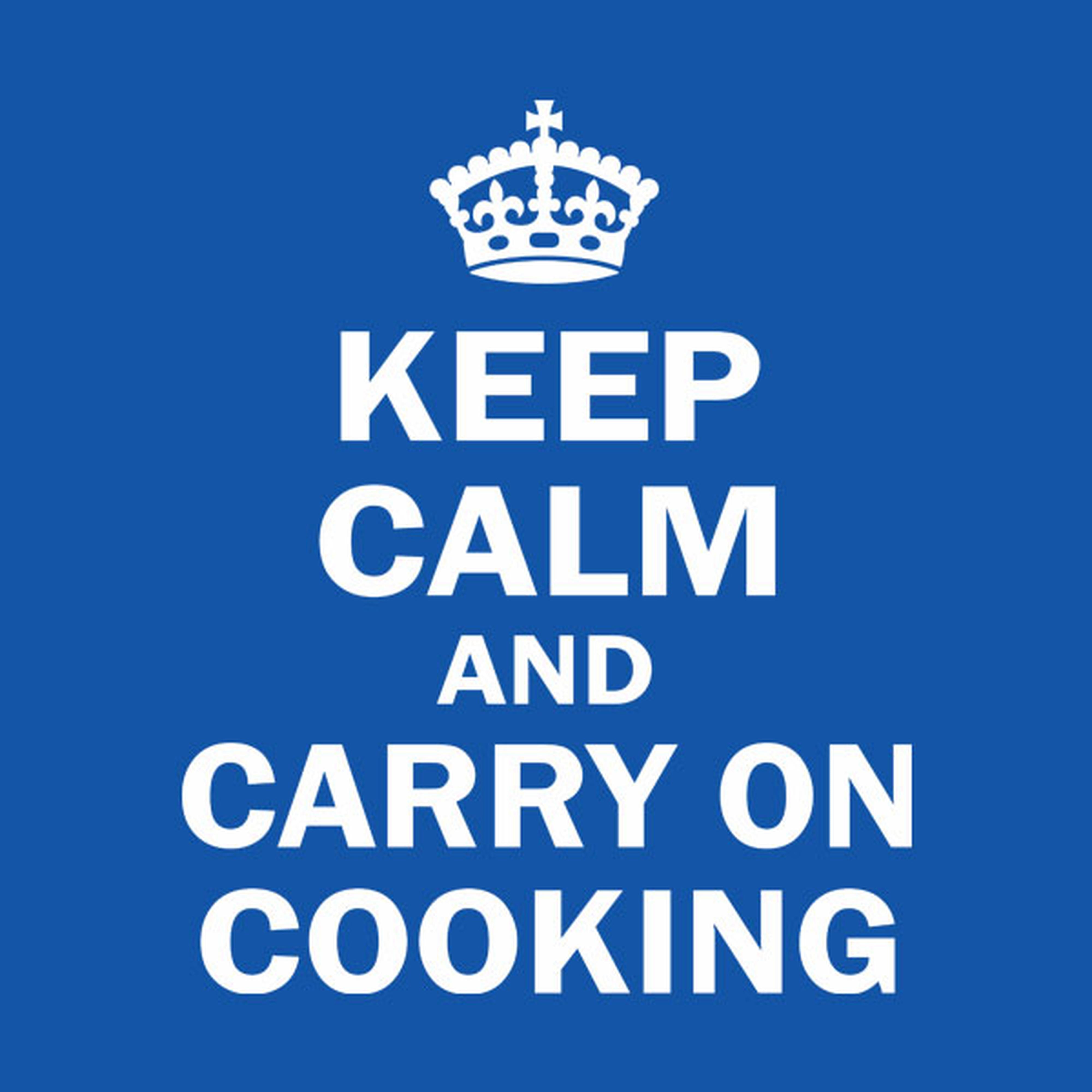 Keep calm and carry on cooking - T-shirt