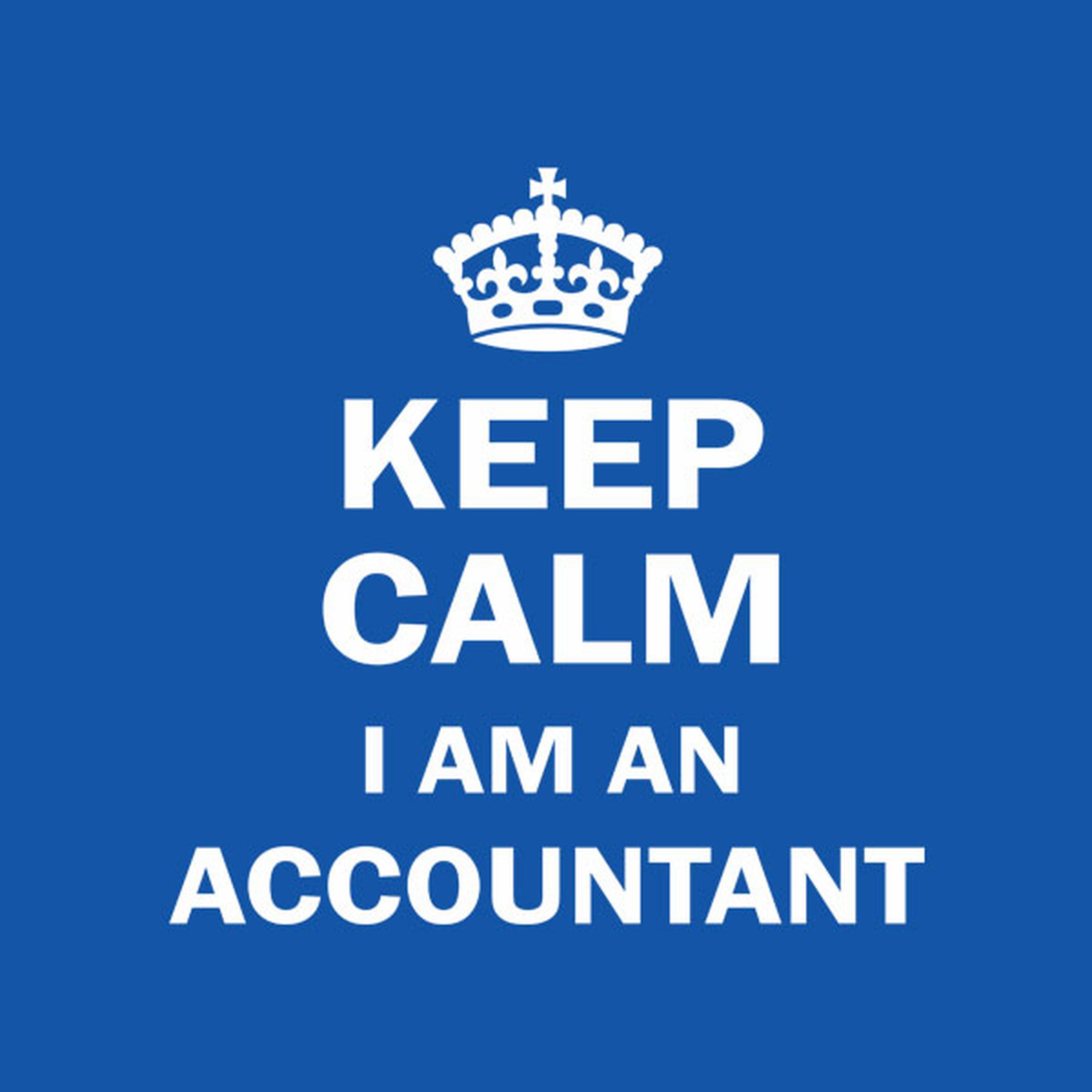 Keep calm. I am an accountant T-shirt