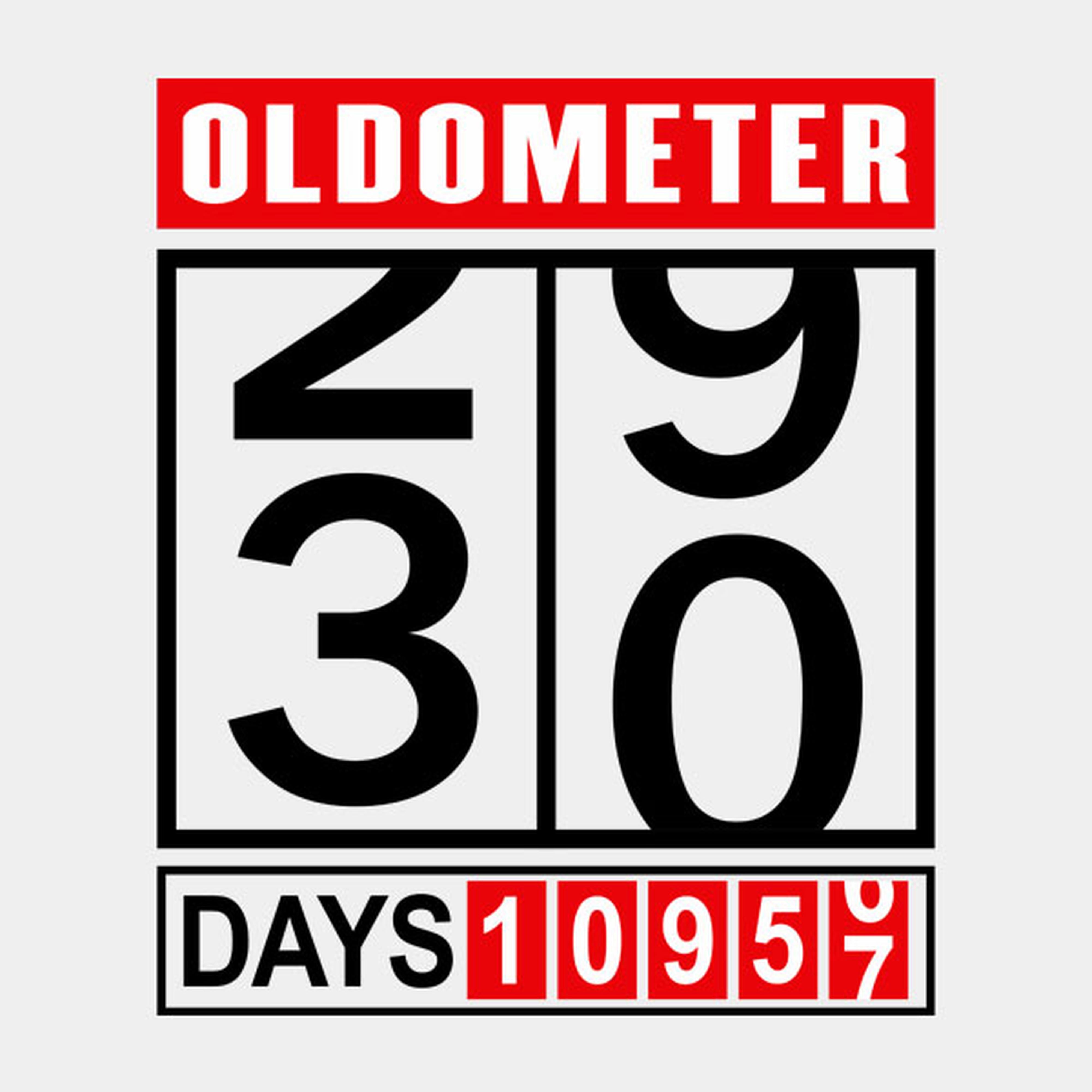 Oldometer 30th birthday - T-shirt